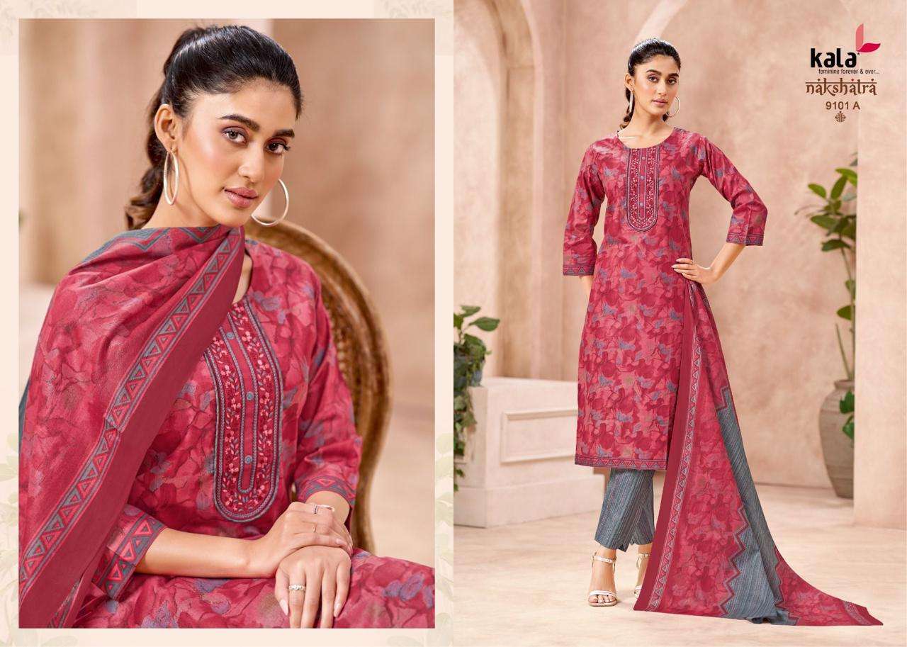 KALA FASHION NAKSHATRA VOL 5 COTTON PRINTED LADIES READY MADE SUIT	