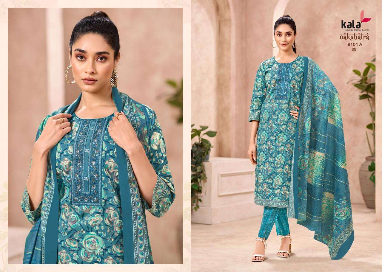 KALA FASHION NAKSHATRA VOL 5 COTTON PRINTED LADIES READY MADE SUIT	