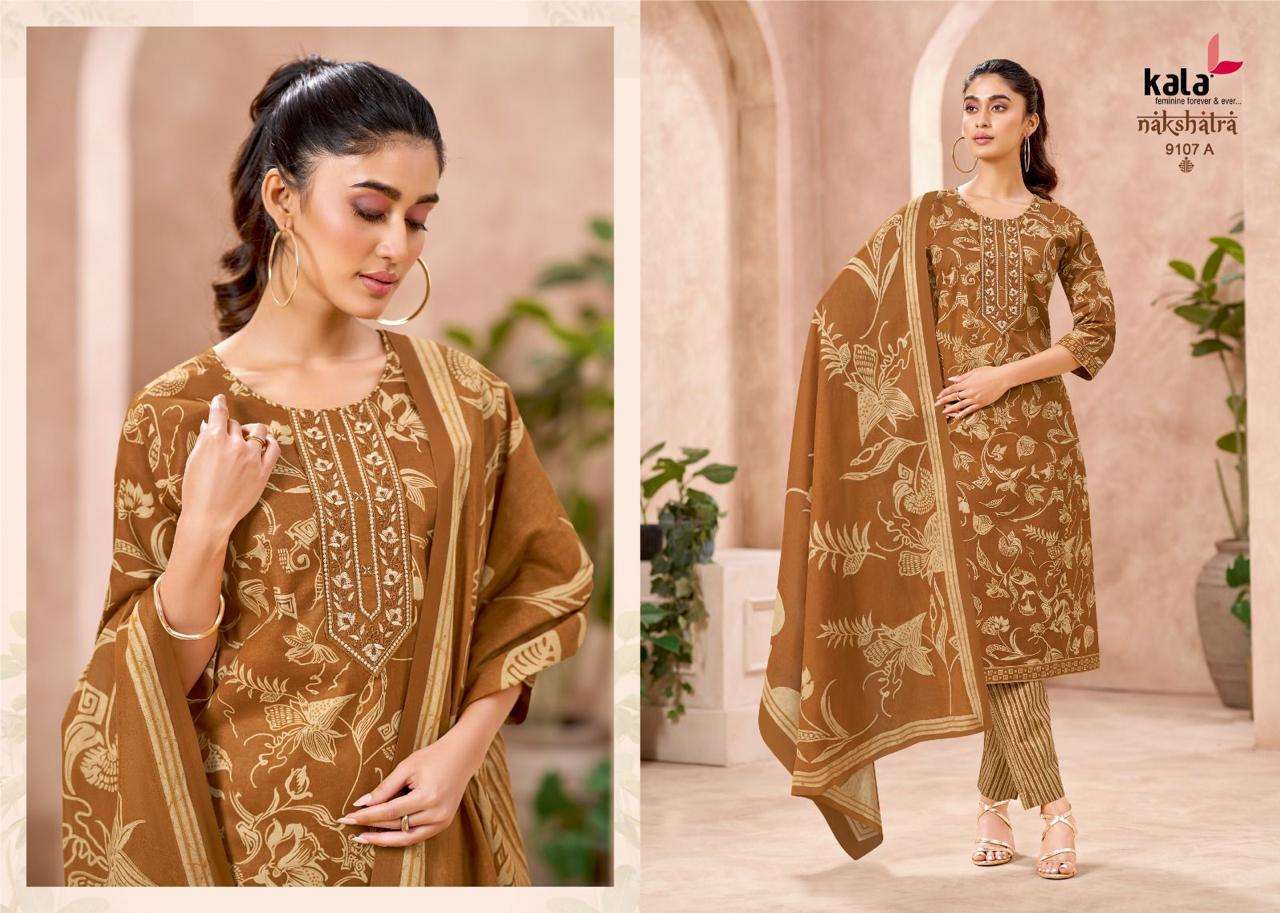KALA FASHION NAKSHATRA VOL 5 COTTON PRINTED LADIES READY MADE SUIT	