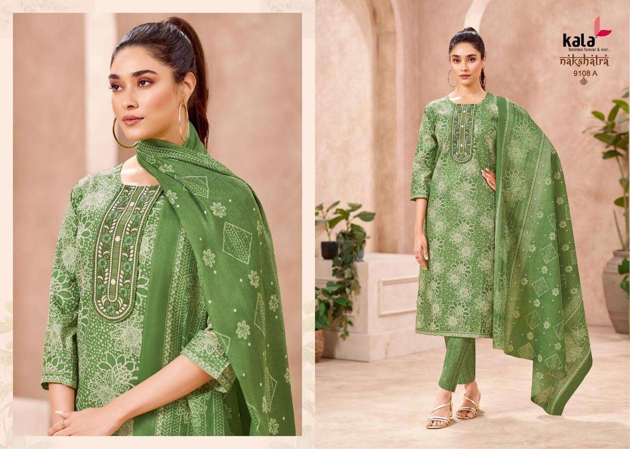 KALA FASHION NAKSHATRA VOL 5 COTTON PRINTED LADIES READY MADE SUIT	