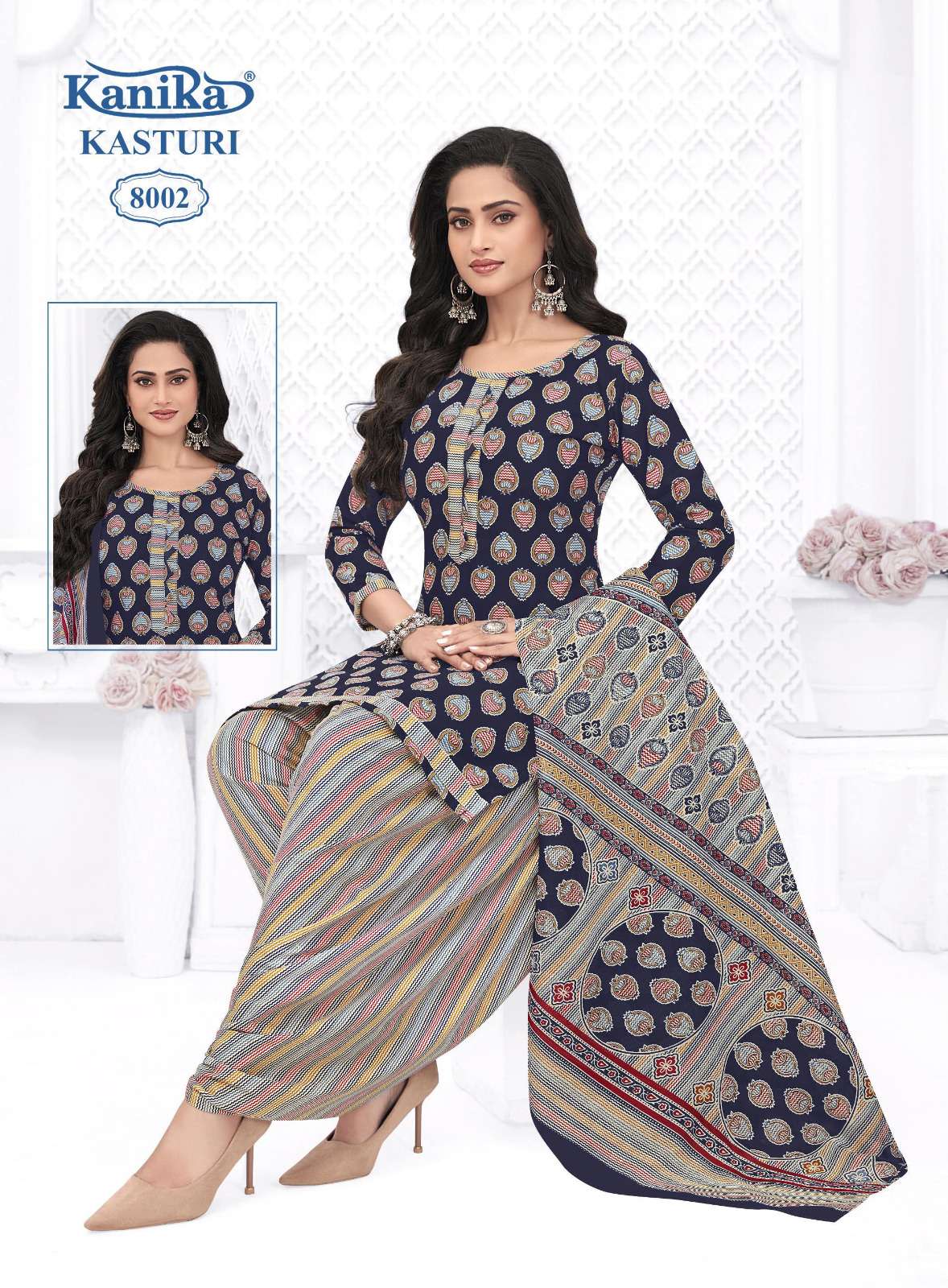 KANIKA KASTURI VOL 8 COTTON PRINTED READY MADE PATIYALA SUIT