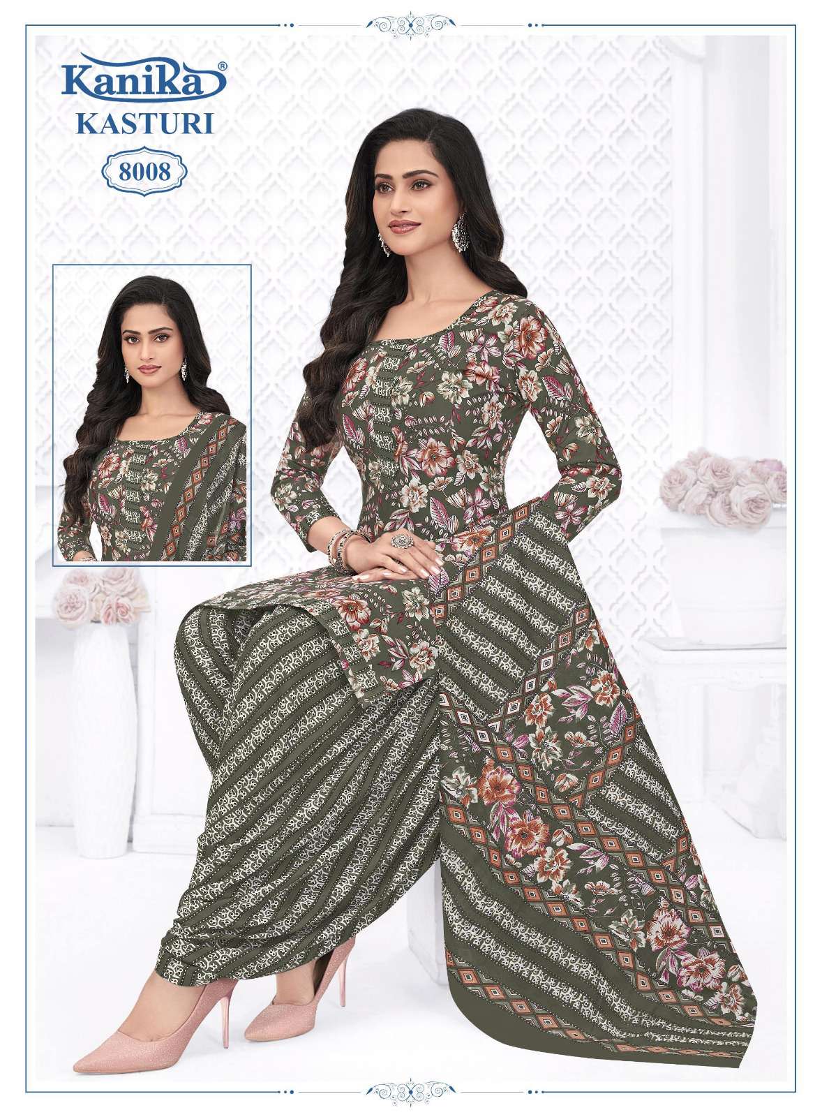 KANIKA KASTURI VOL 8 COTTON PRINTED READY MADE PATIYALA SUIT