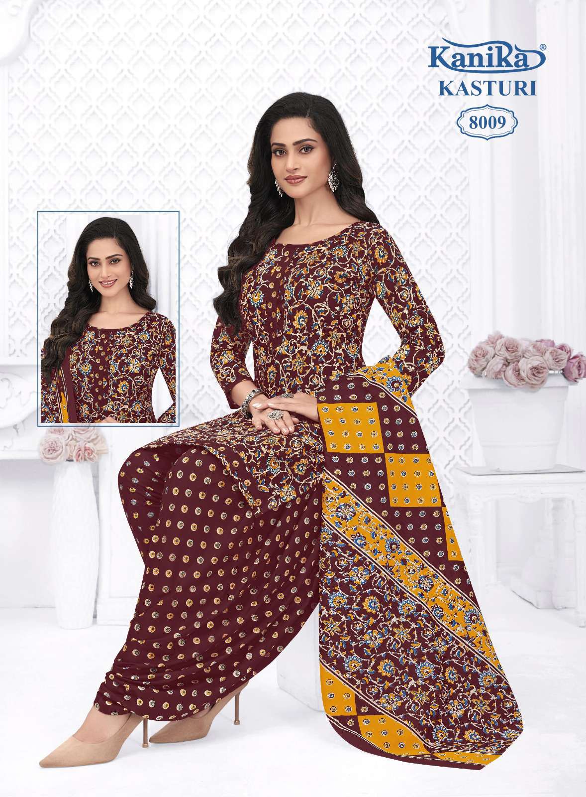 KANIKA KASTURI VOL 8 COTTON PRINTED READY MADE PATIYALA SUIT