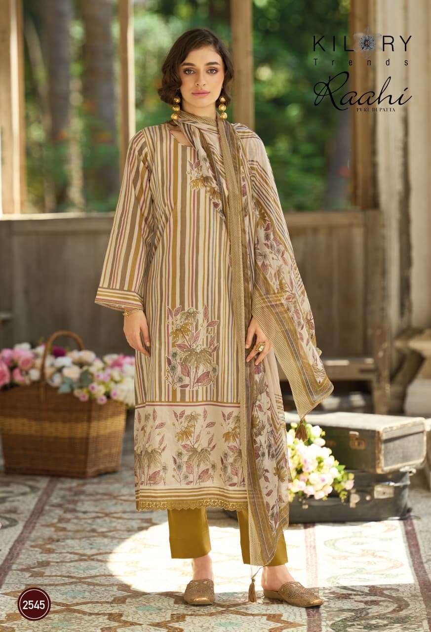 KILORY TRENDS RAAHI LAWN COTTON DIGITAL PRINT WITH EMBROIDERY WORK SUIT