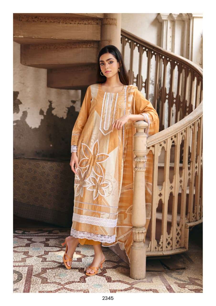 KIMORA GUFTUGU VOL 75 LAWN COTTON DIGITAL PRINT DESIGNER WORK SUIT