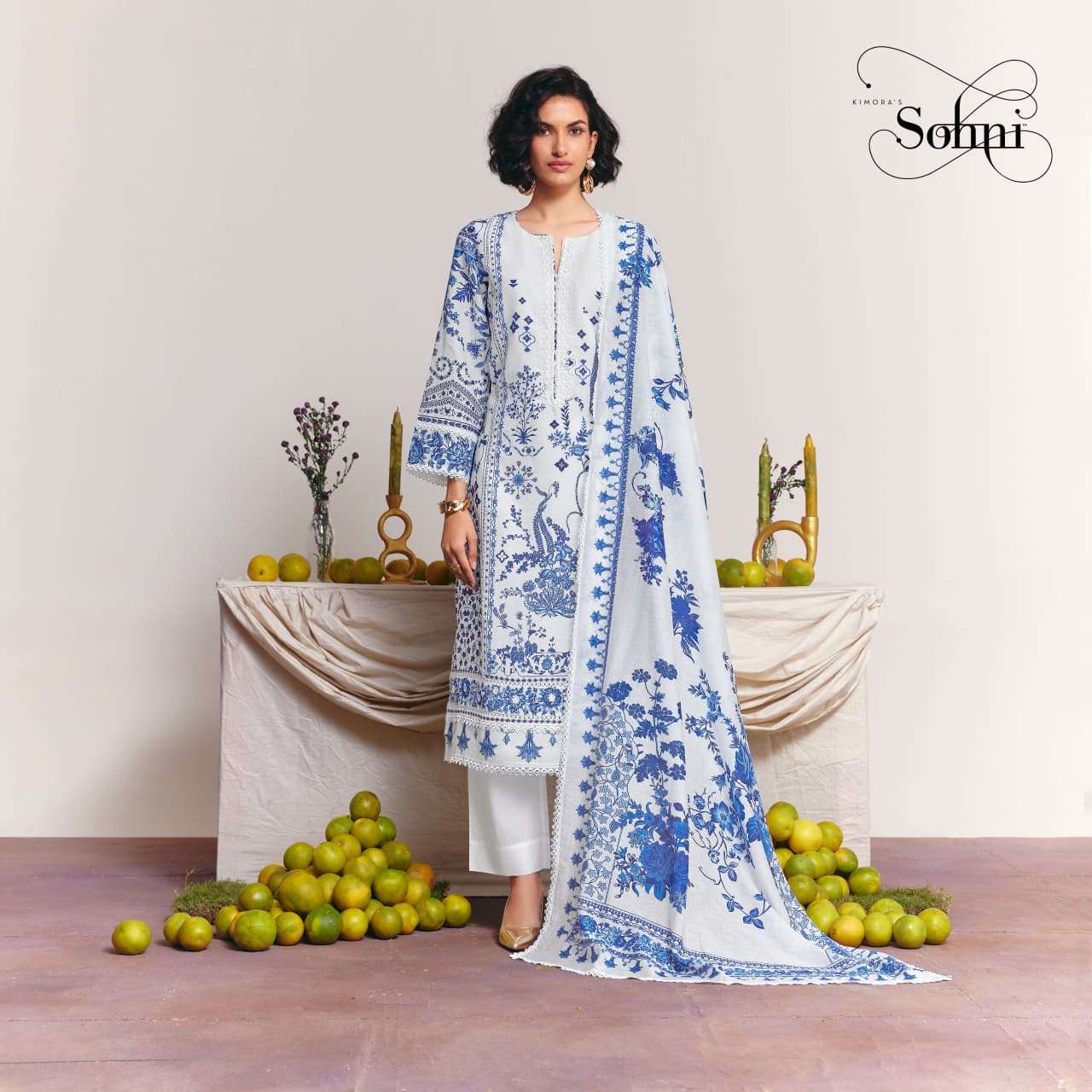 KIMORA SOHNI LEMONADE VOL 68 LAWN COTTON DESIGNER WORK SUIT