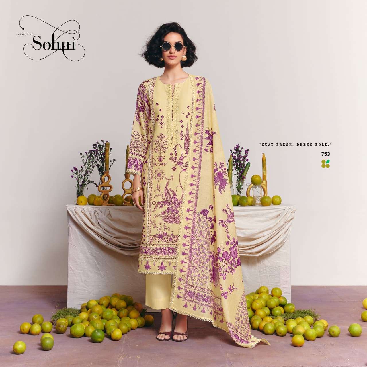 KIMORA SOHNI LEMONADE VOL 68 LAWN COTTON DESIGNER WORK SUIT