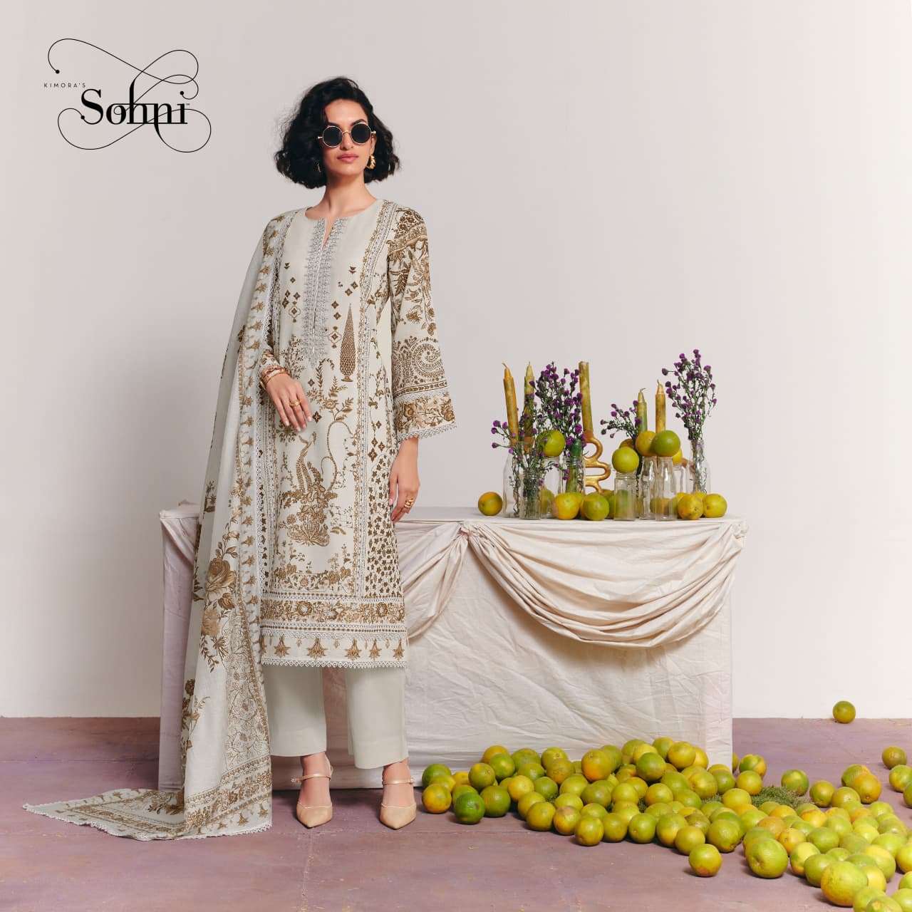 KIMORA SOHNI LEMONADE VOL 68 LAWN COTTON DESIGNER WORK SUIT