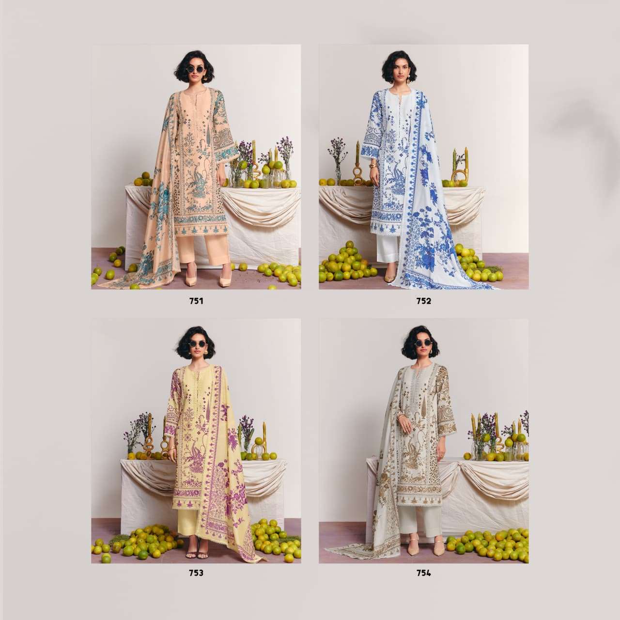 KIMORA SOHNI LEMONADE VOL 68 LAWN COTTON DESIGNER WORK SUIT