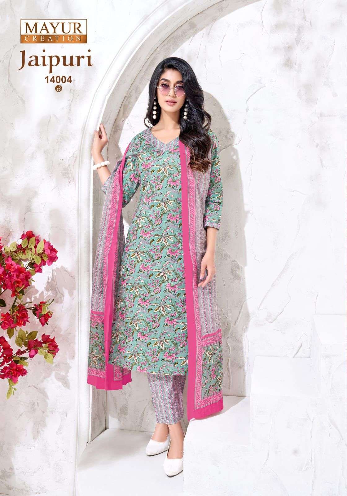 MAYUR CREATION JAIPURI VOL 14 COTTON PRINTED LADIES SALWAR SUIT