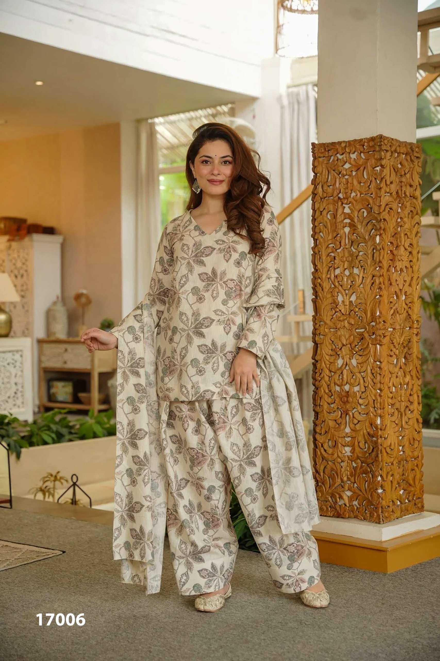 MF CLORA VOL 17 COTTON PRINTED FANCY LOOK READY LADIES 3PCS SET COLLECTION 