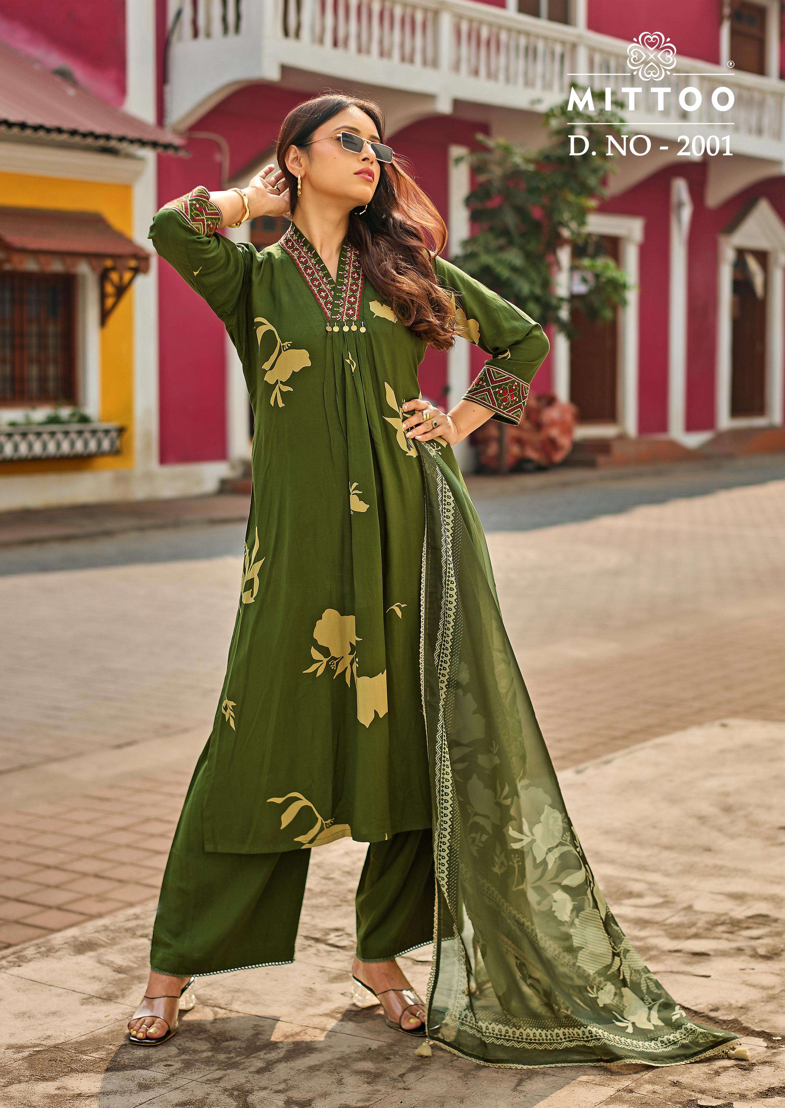 MITTOO RAZIA RAYON PRINT FANCY SUMMER WEAR LADIES 3PCS SET COLLECTION 
