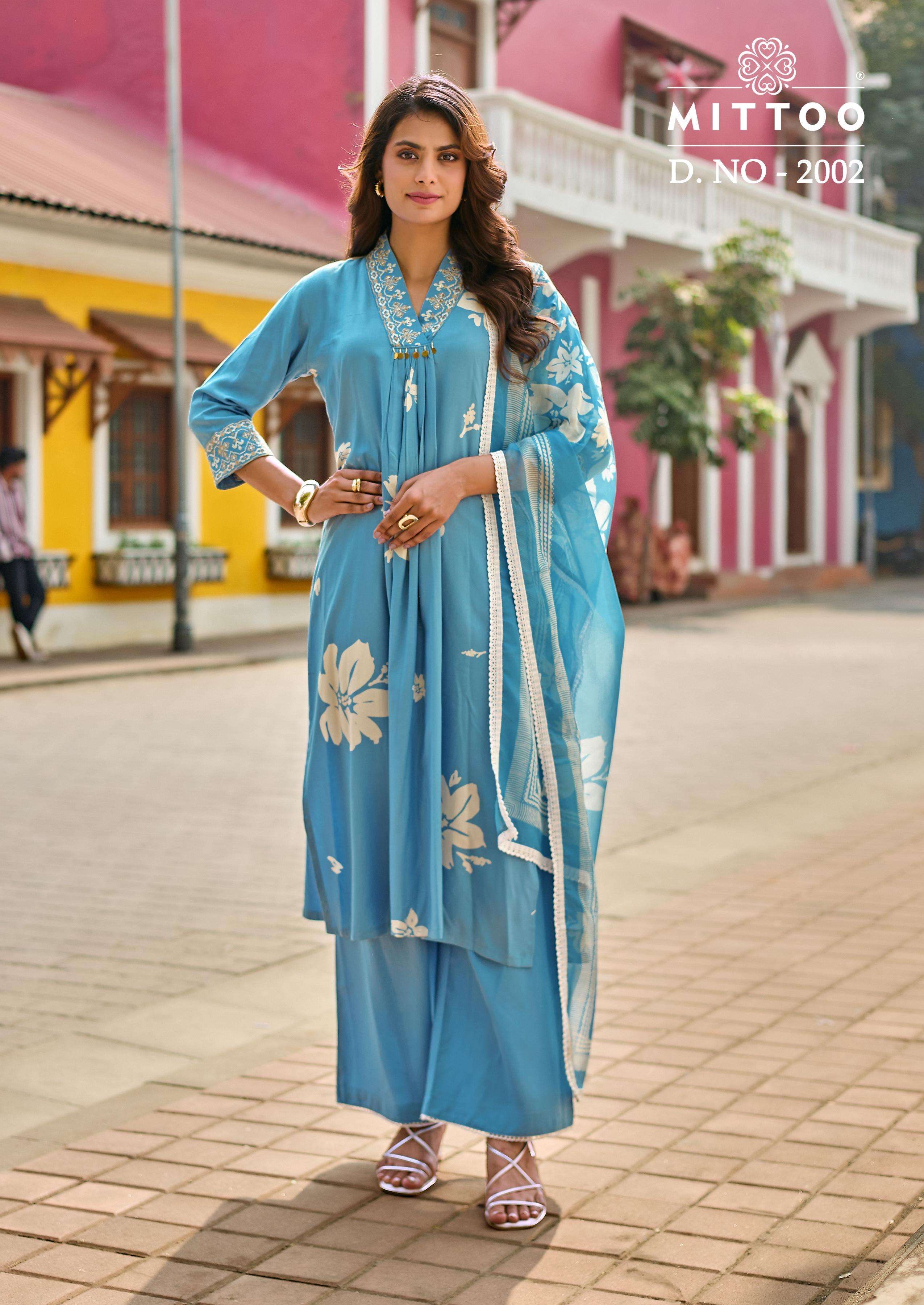 MITTOO RAZIA RAYON PRINT FANCY SUMMER WEAR LADIES 3PCS SET COLLECTION 