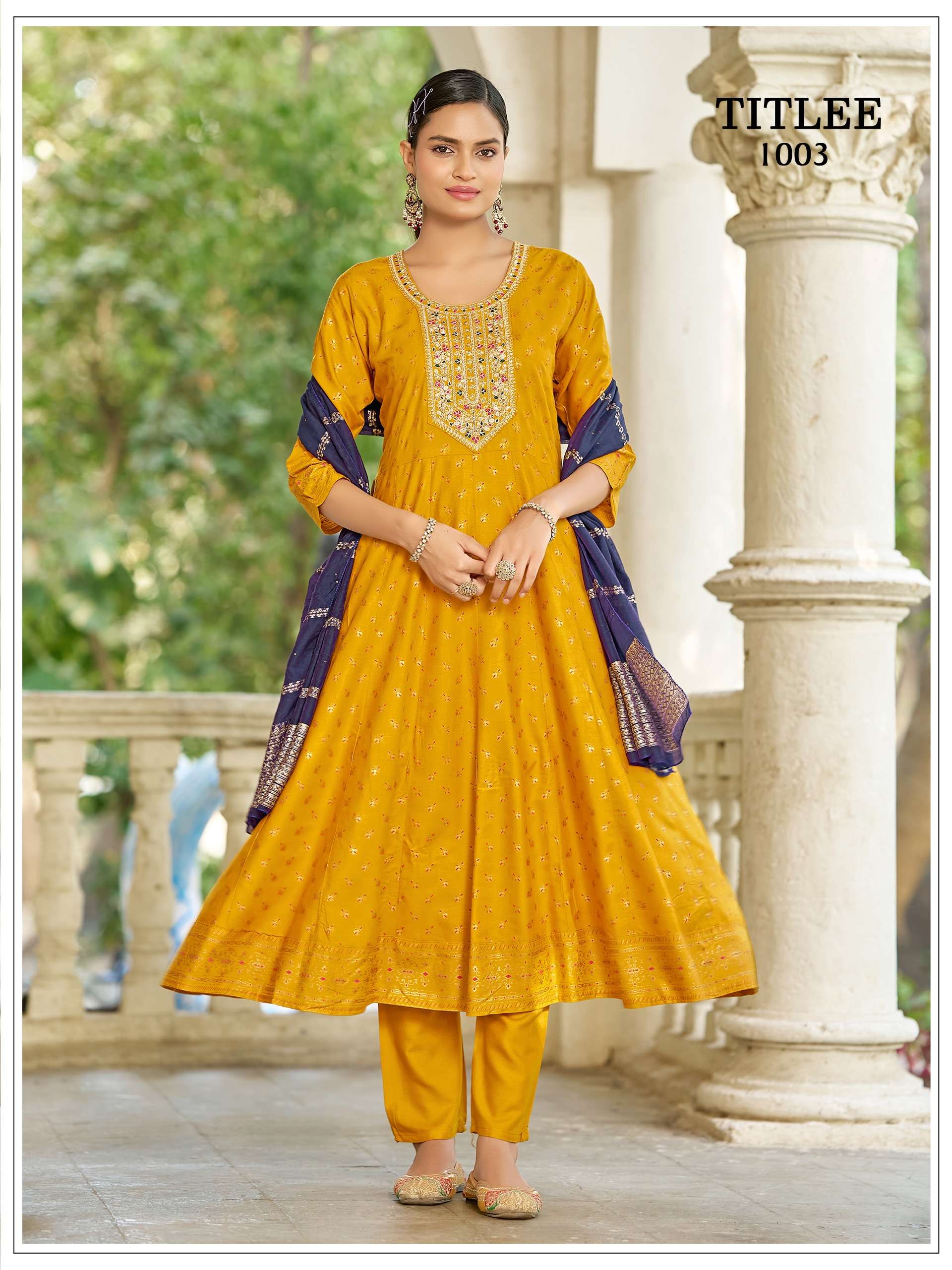 MUKESH TITLEE RAYON HEAVY SEQUENCE DESIGNER WORK LADIES 3PCS SET COLLECTION 