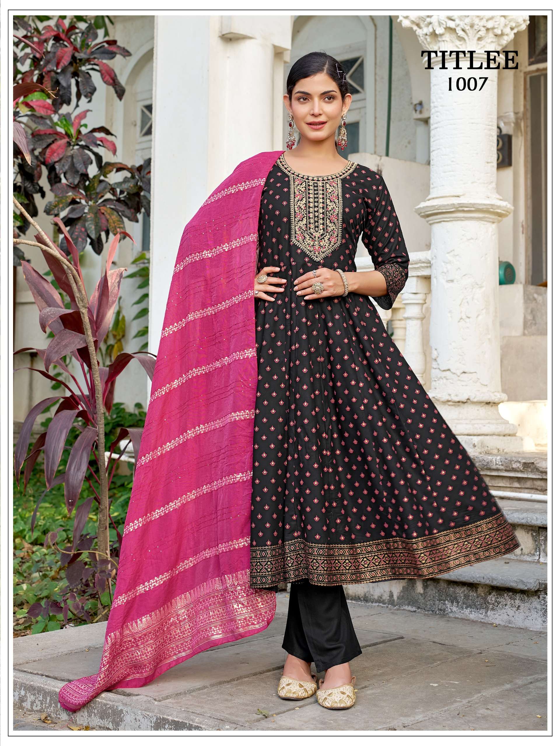 MUKESH TITLEE RAYON HEAVY SEQUENCE DESIGNER WORK LADIES 3PCS SET COLLECTION 