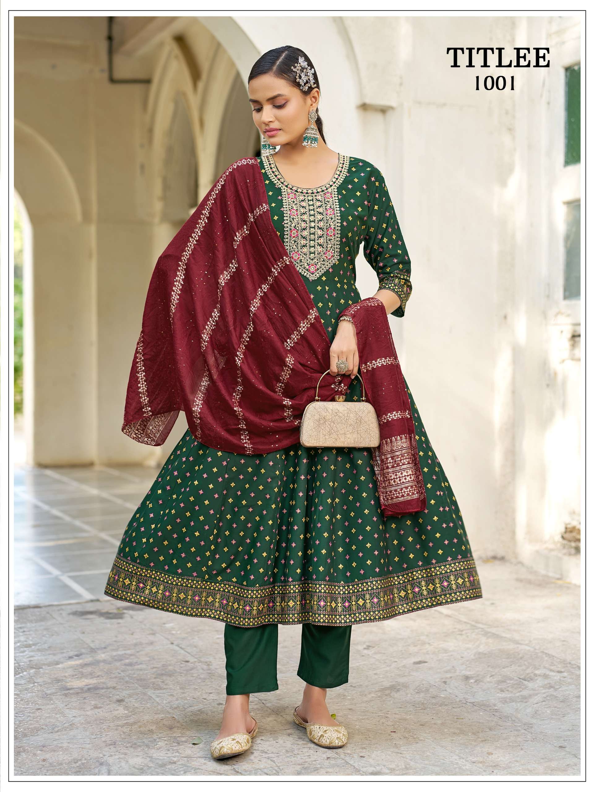 MUKESH TITLEE RAYON HEAVY SEQUENCE DESIGNER WORK LADIES 3PCS SET COLLECTION 