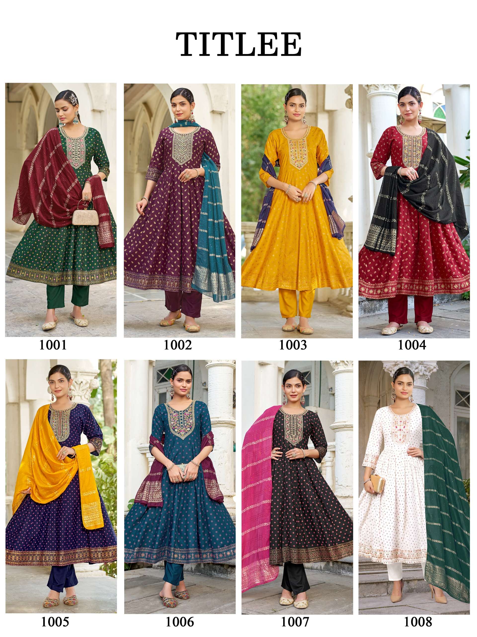 MUKESH TITLEE RAYON HEAVY SEQUENCE DESIGNER WORK LADIES 3PCS SET COLLECTION 