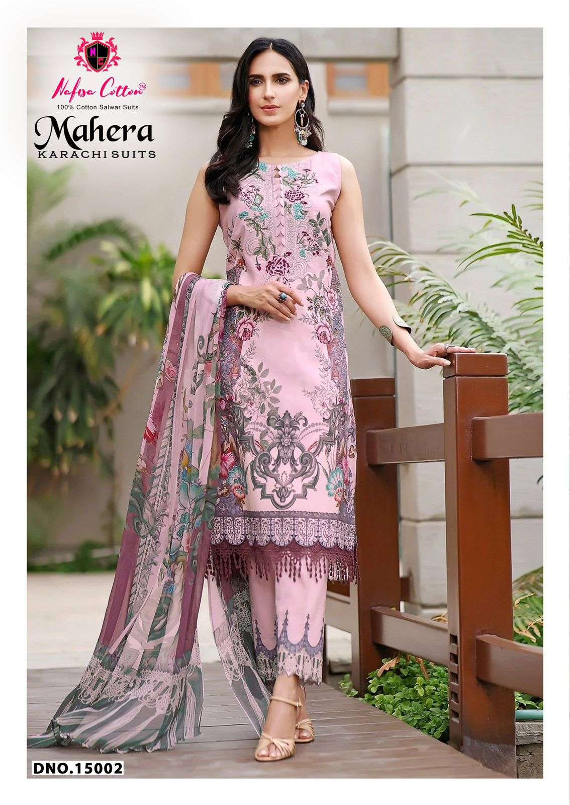NAFISA COTTON MAHERA KARACHI SUITS VOL 15 COTTON DIGITAL PRINTS SALWAR SUIT	