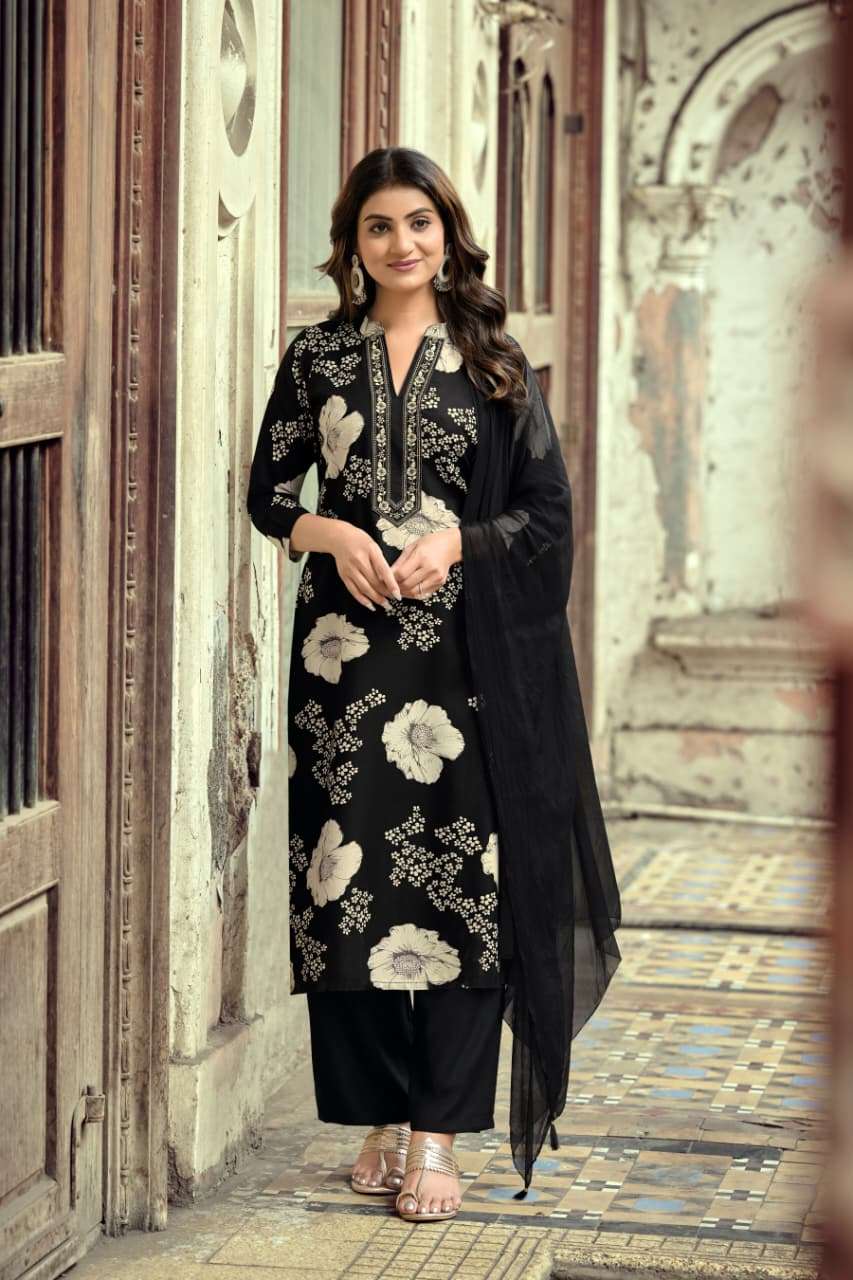 OSSM MAHIMA RAYON FANCY WORKS LADIES 3PCS SET COLLECTION 