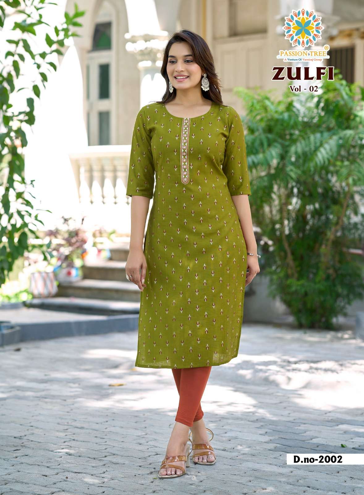 PASSION TREE ZULFI VOL 2 FANCY WEAR LADIES STRAIGHT KURTI