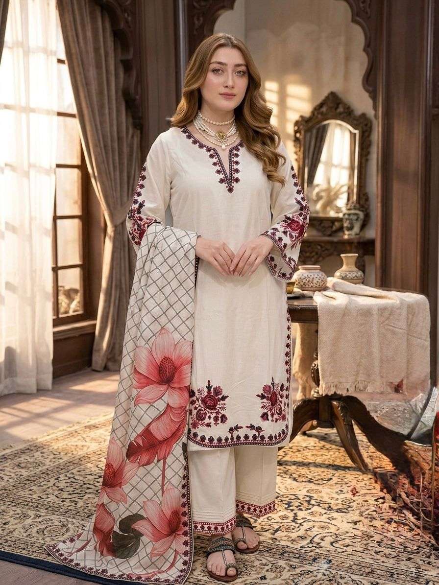 PD 1150 RAYON FANCY SEQUENCE EMBROIDERY WORK READY MADE LADIES SUIT