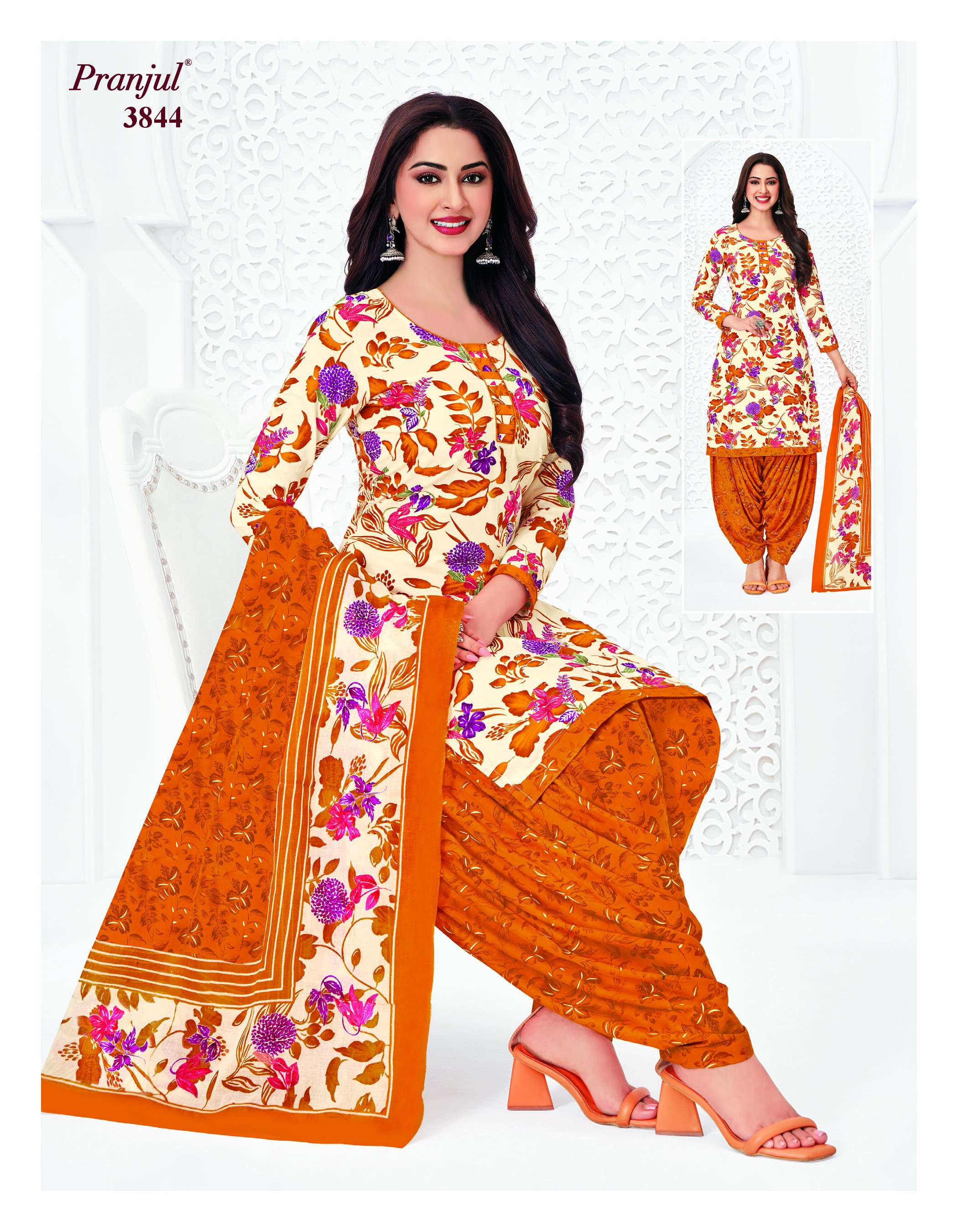 PRANJUL FASHION PRIYANSHI VOL 38 COTTON PRINT PATIALA DRESS