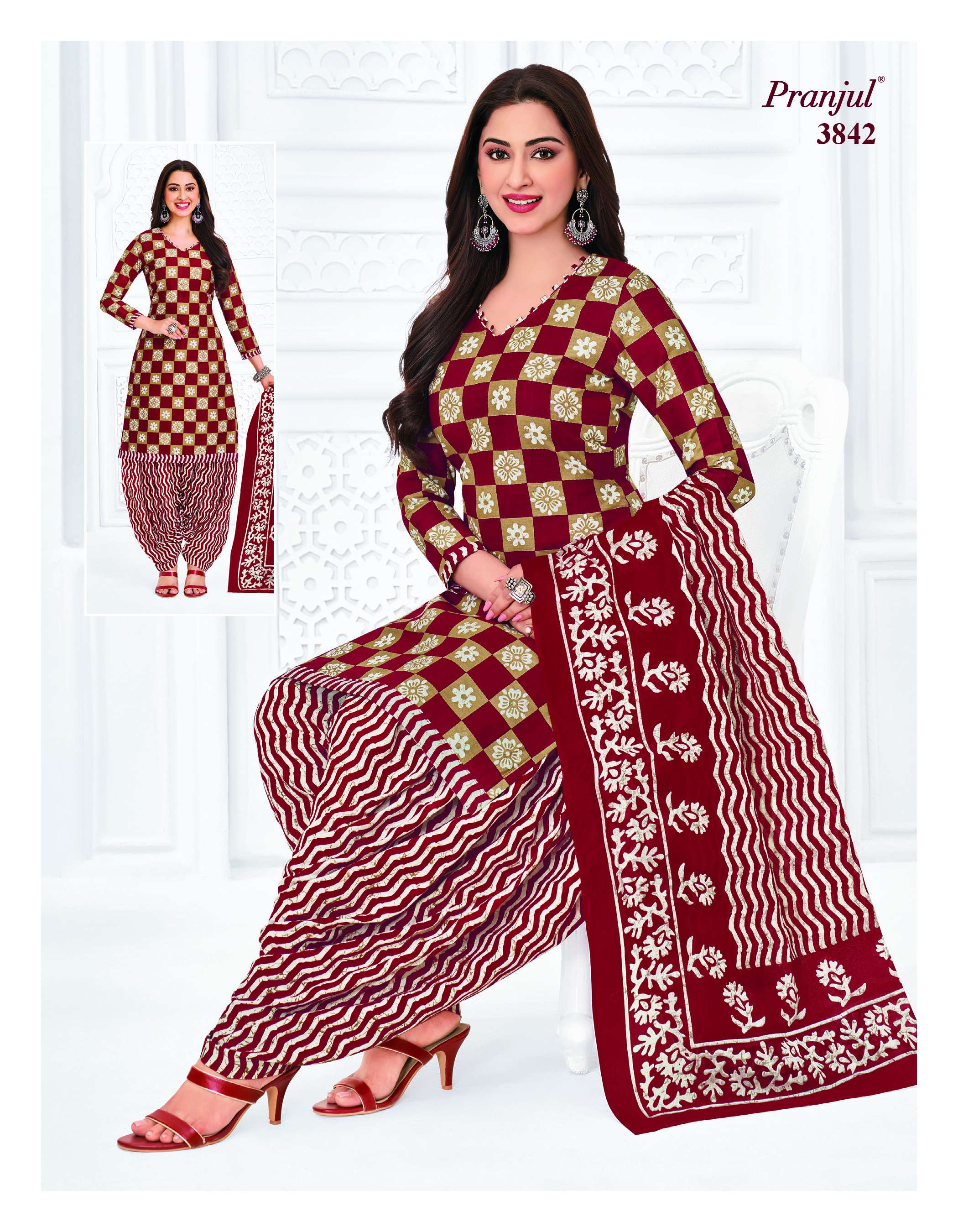 PRANJUL FASHION PRIYANSHI VOL 38 COTTON PRINT PATIALA DRESS