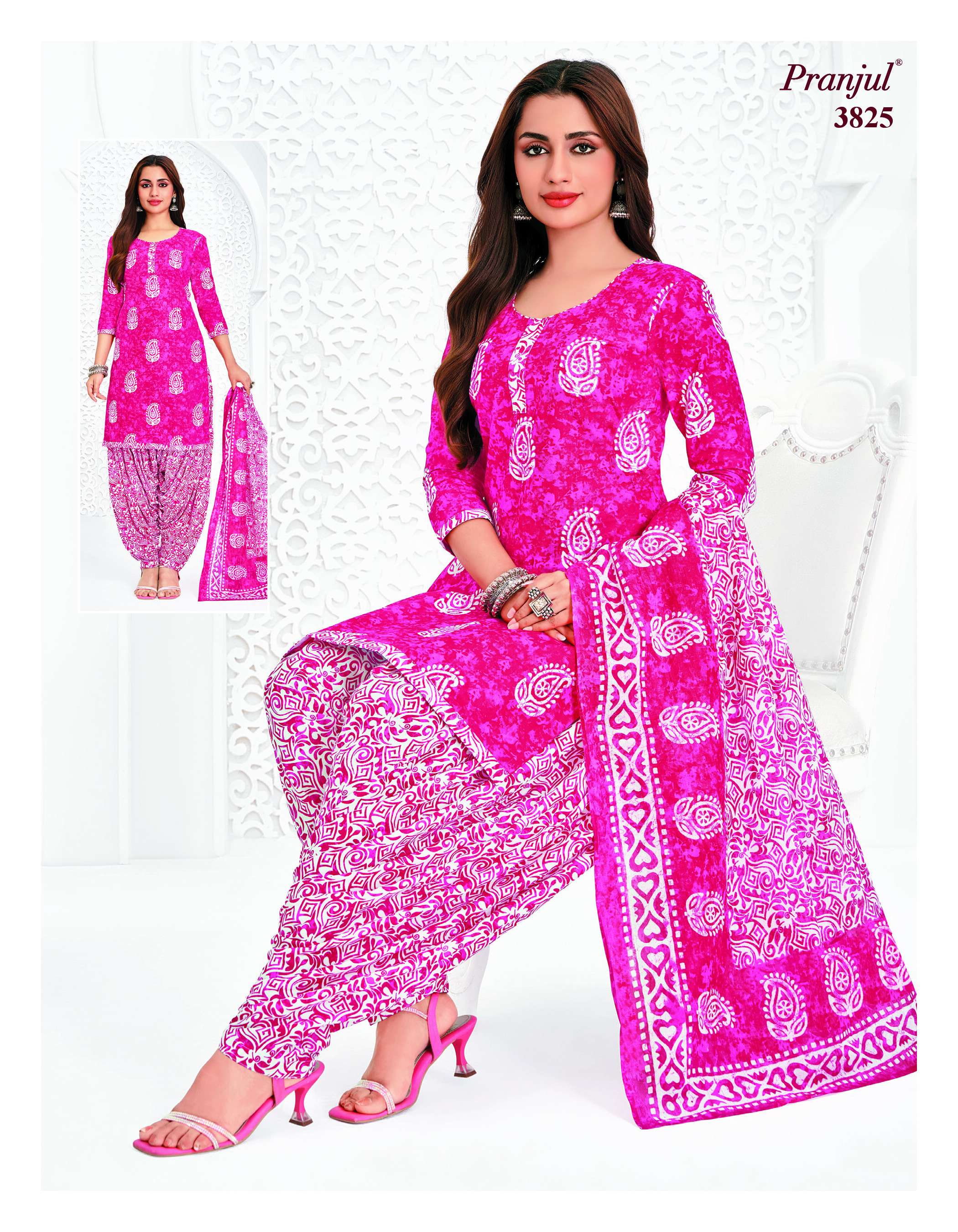 PRANJUL FASHION PRIYANSHI VOL 38 COTTON PRINT PATIALA DRESS
