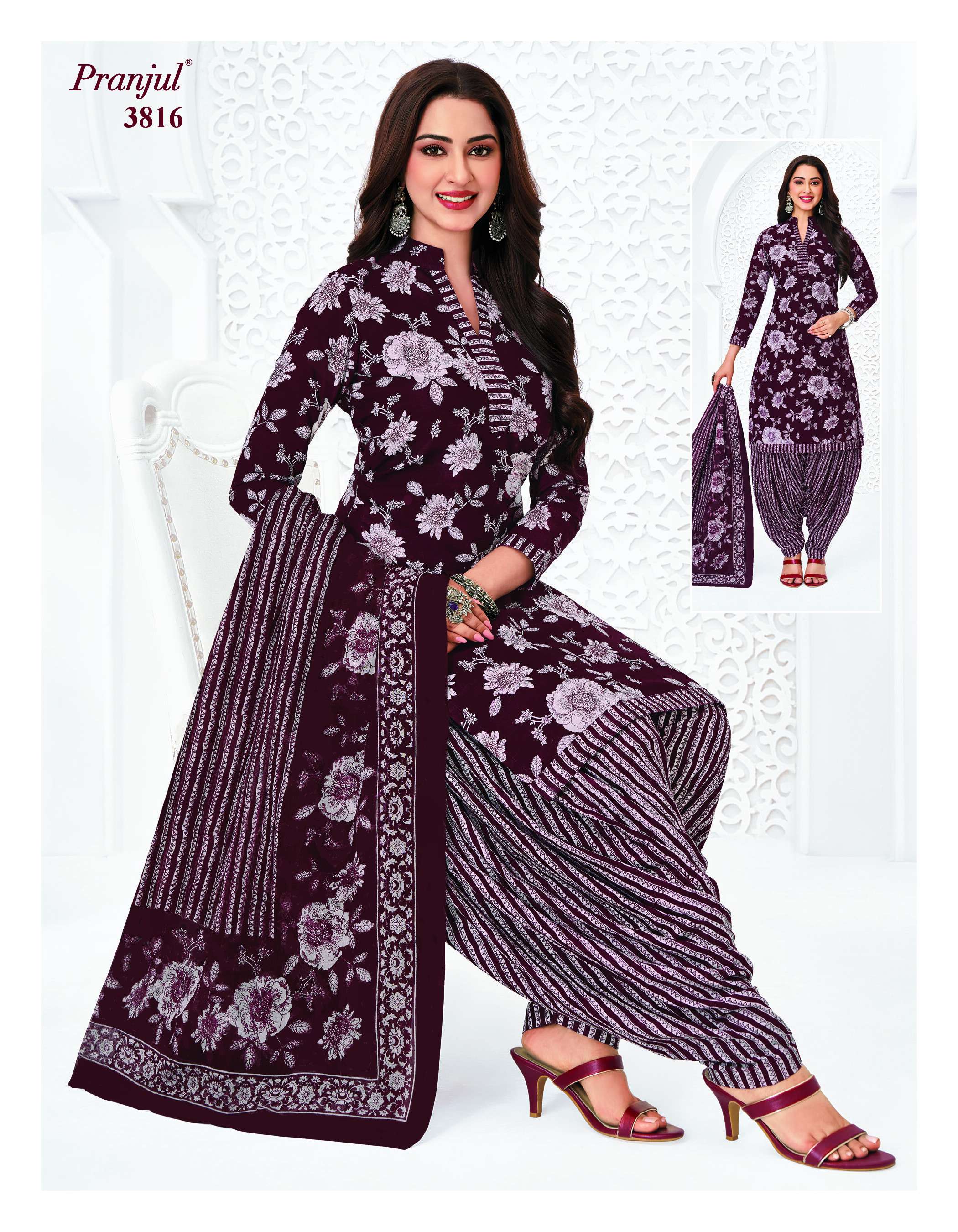 PRANJUL FASHION PRIYANSHI VOL 38 COTTON PRINT PATIALA DRESS