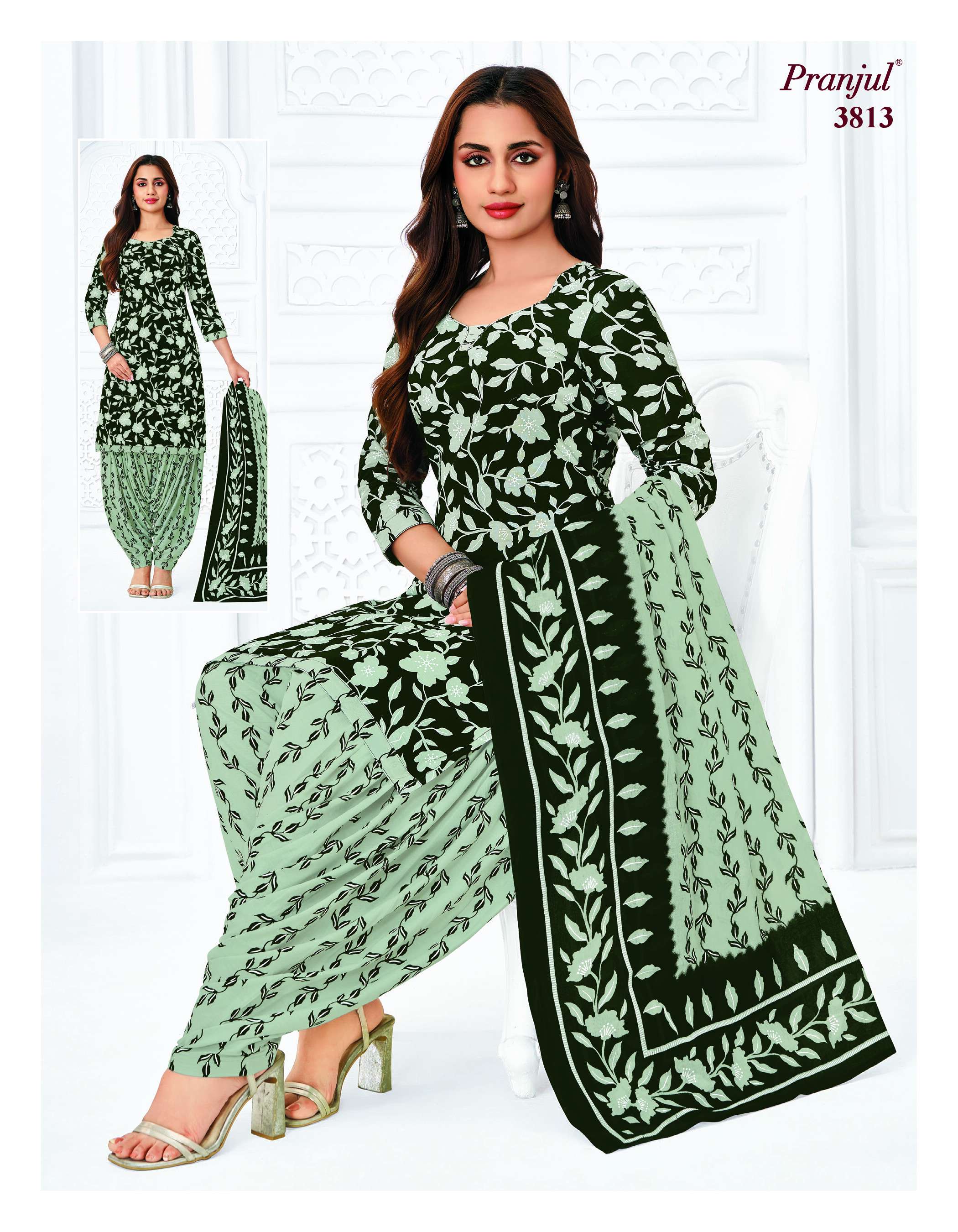 PRANJUL FASHION PRIYANSHI VOL 38 COTTON PRINT PATIALA DRESS