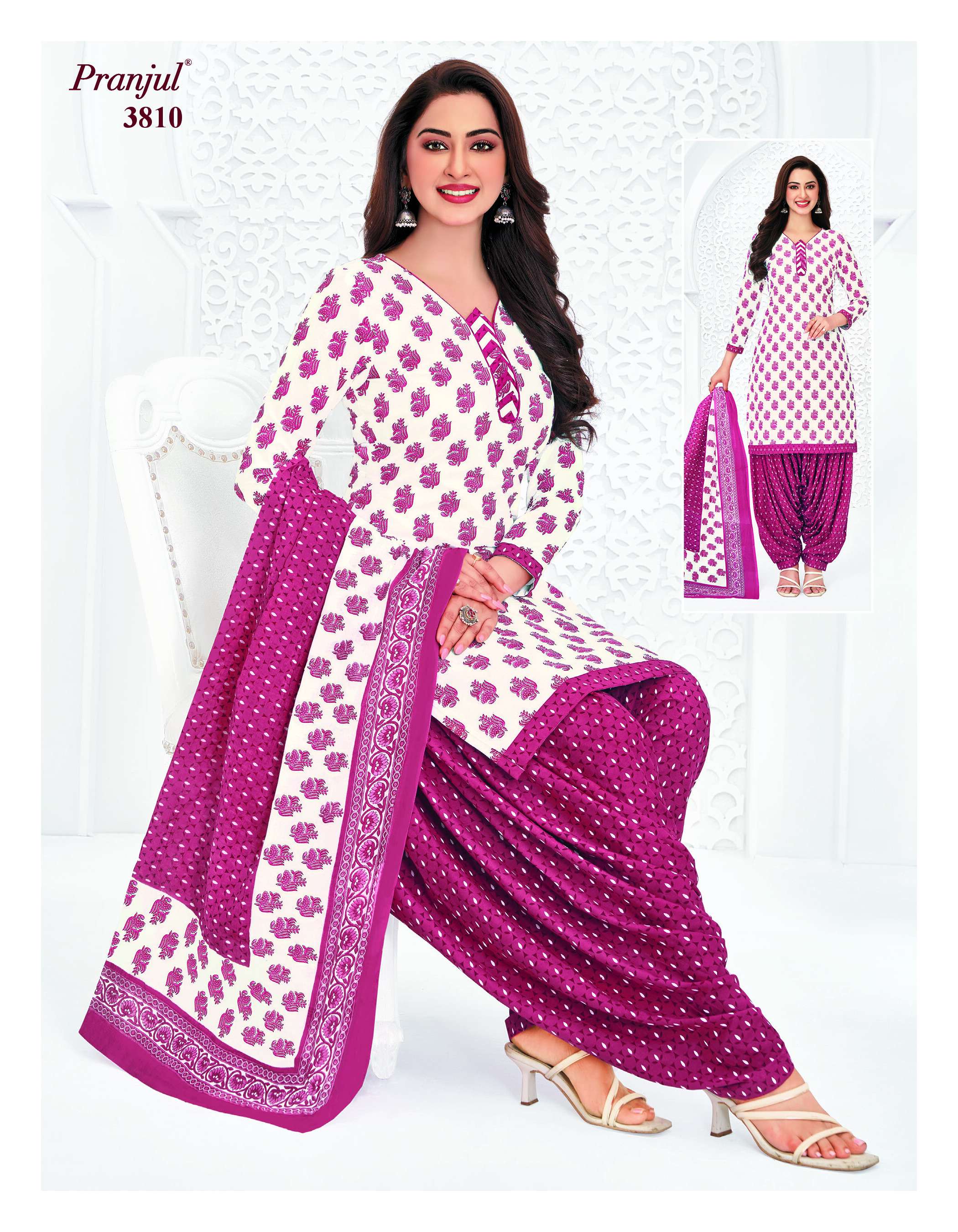 PRANJUL FASHION PRIYANSHI VOL 38 COTTON PRINT PATIALA DRESS