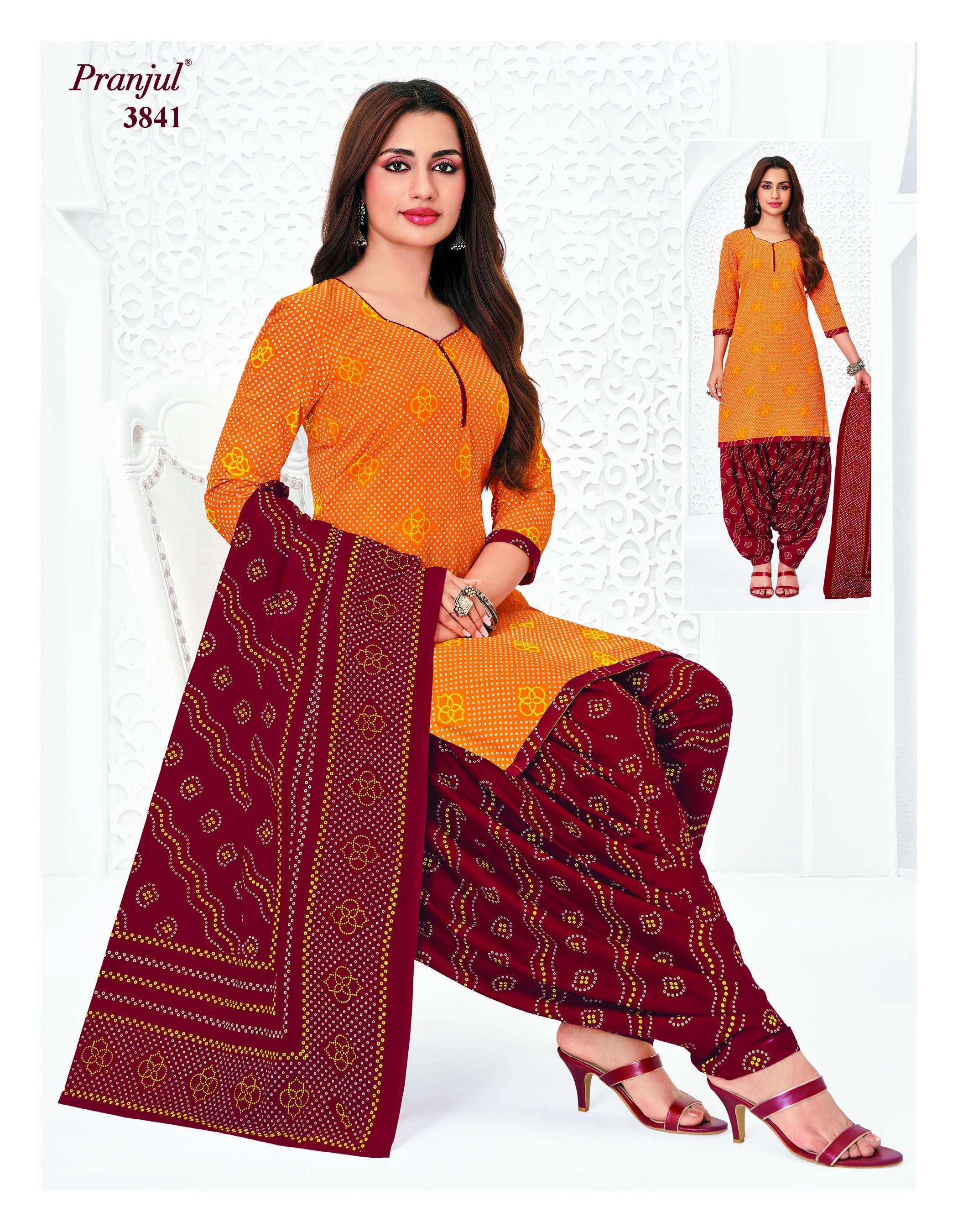 PRANJUL FASHION PRIYANSHI VOL 38 COTTON PRINT PATIALA DRESS