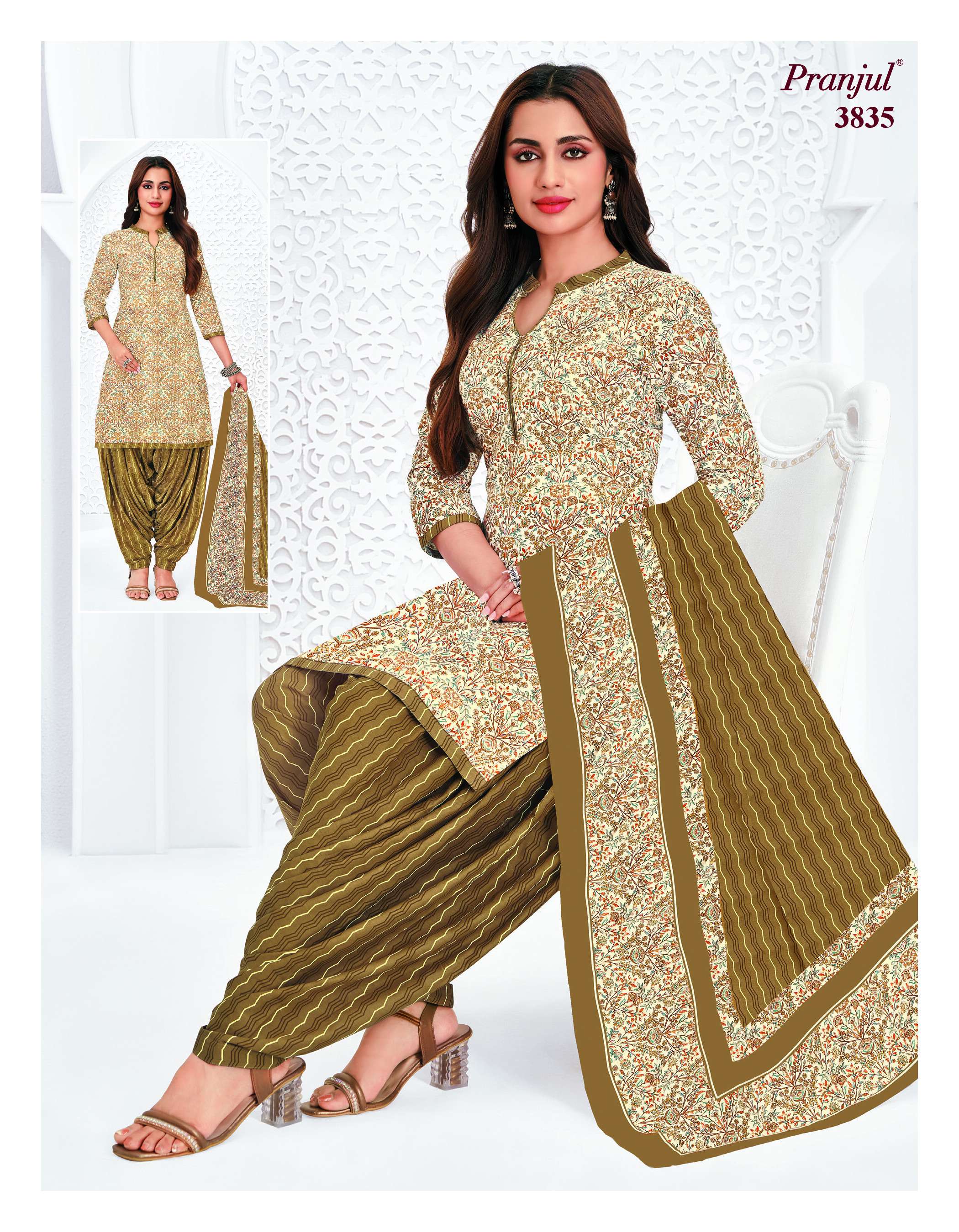 PRANJUL FASHION PRIYANSHI VOL 38 COTTON PRINT PATIALA DRESS