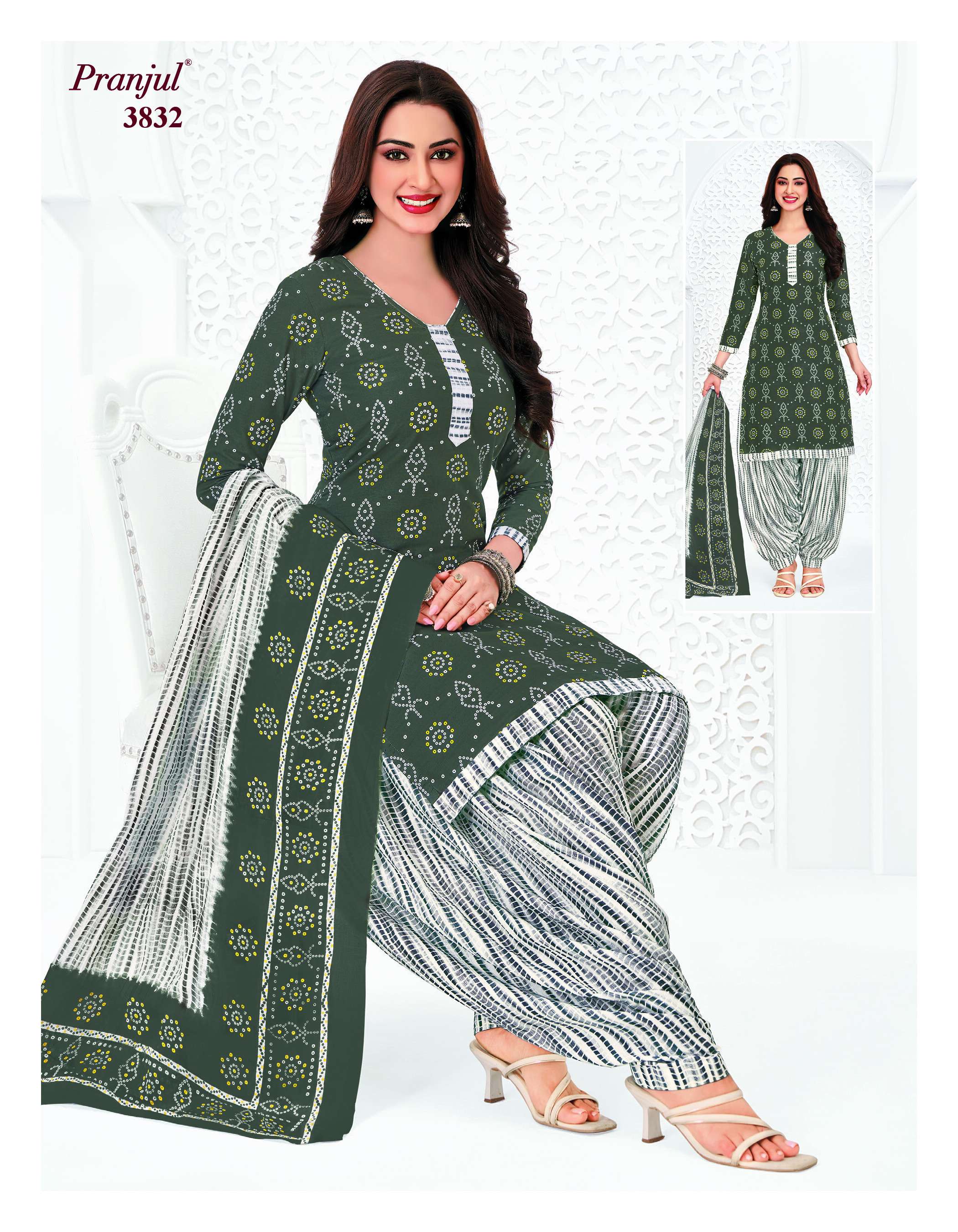 PRANJUL FASHION PRIYANSHI VOL 38 COTTON PRINT PATIALA DRESS