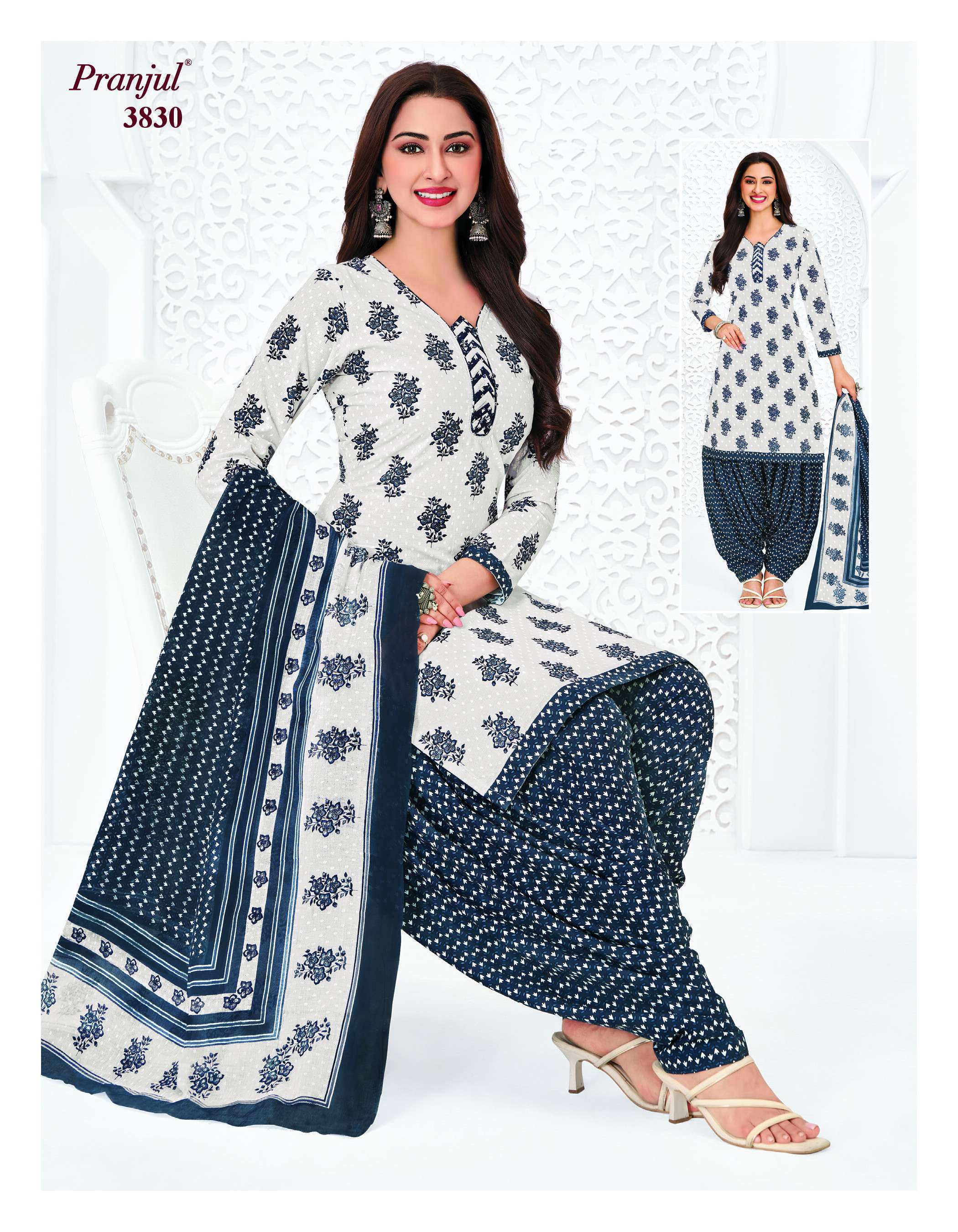 PRANJUL FASHION PRIYANSHI VOL 38 COTTON PRINT PATIALA DRESS