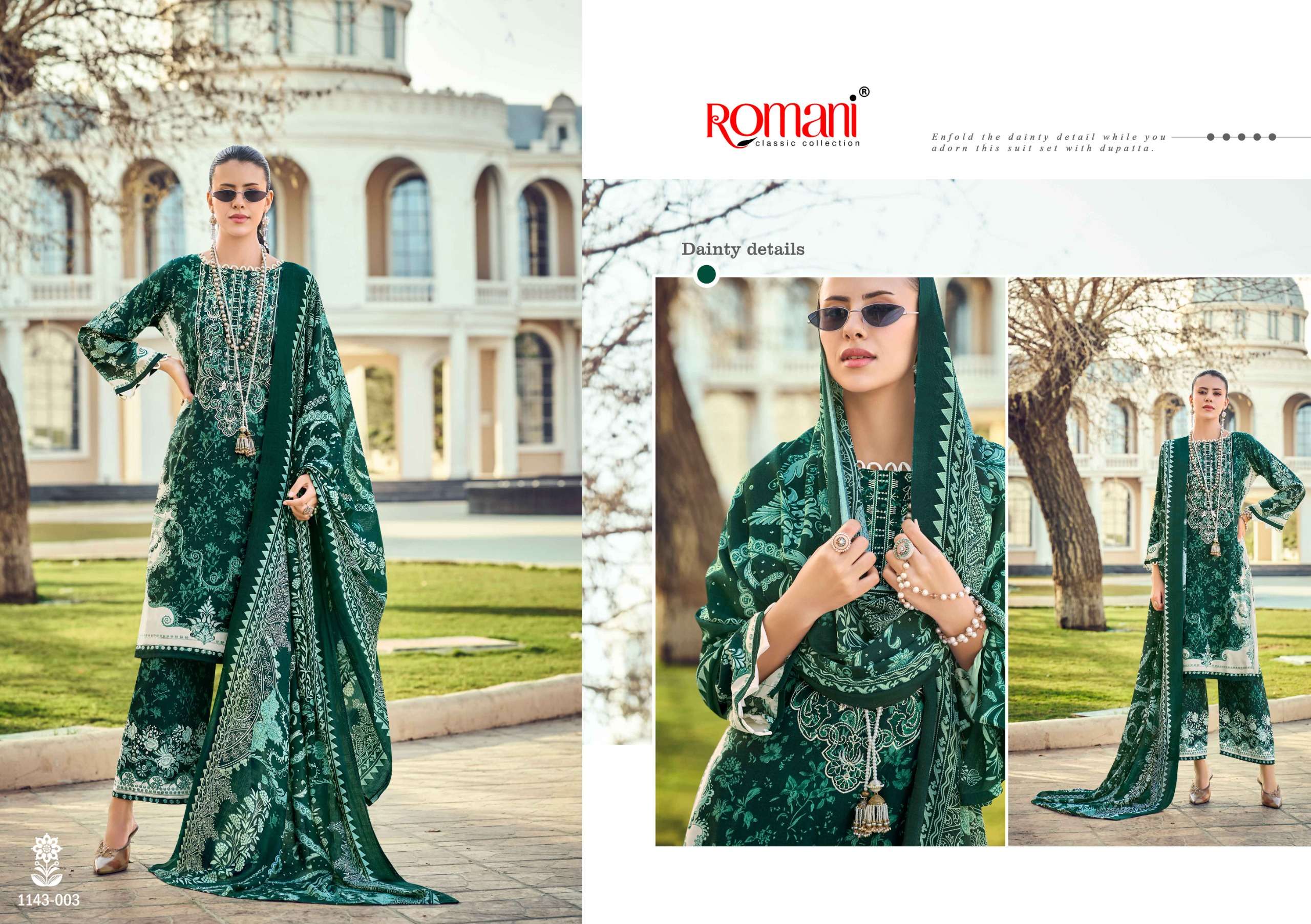 ROMANI MAHIRA VOL 8 COTTON DIGITAL PRINTS WITH FANCY WORK SUIT