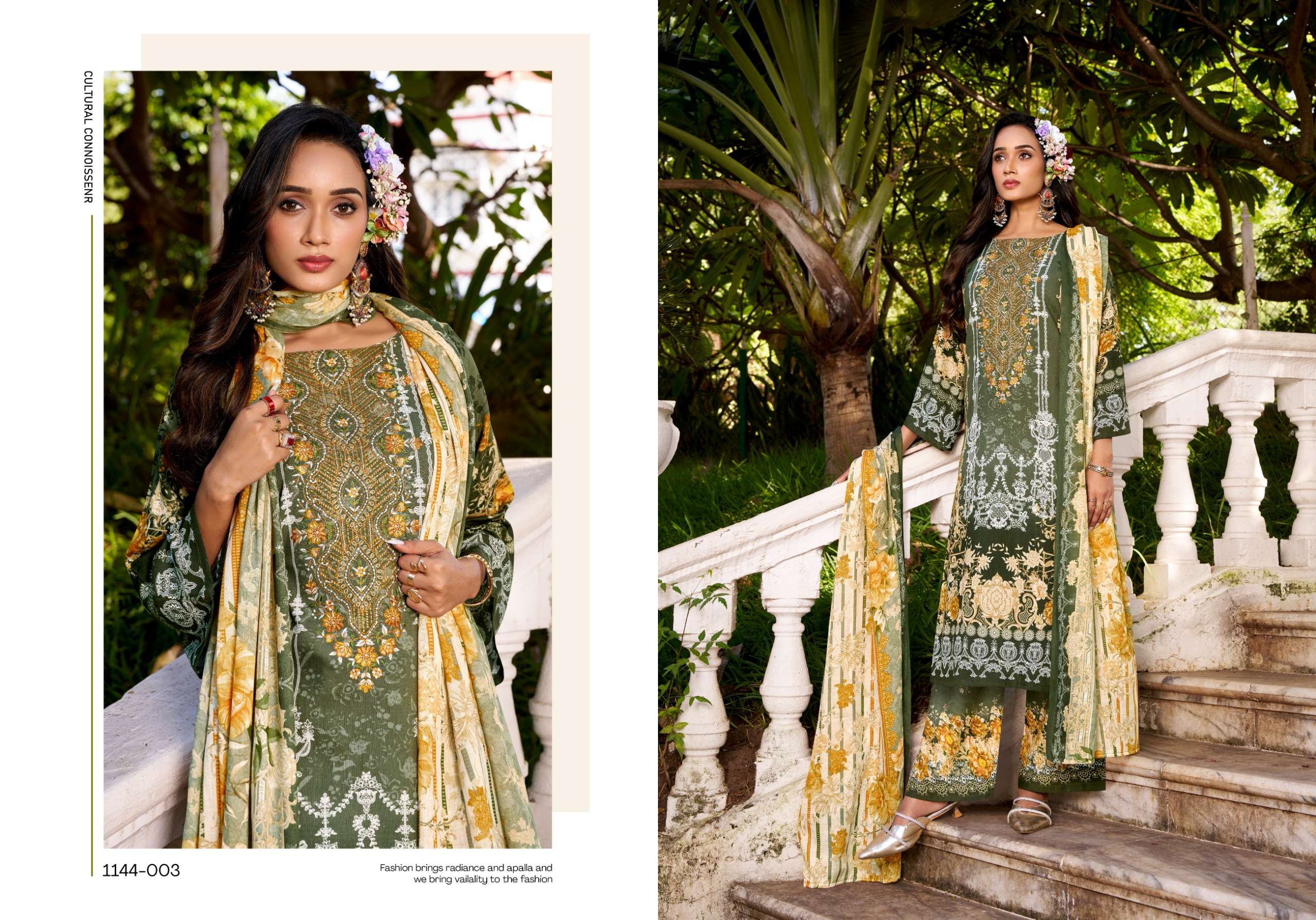 ROMANI MAHIRA VOL 9 COTTON DIGITAL PRINTS WITH FANCY WORK SUIT