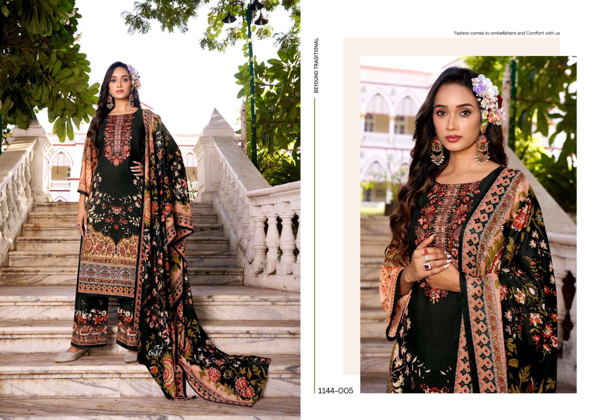 ROMANI MAHIRA VOL 9 COTTON DIGITAL PRINTS WITH FANCY WORK SUIT
