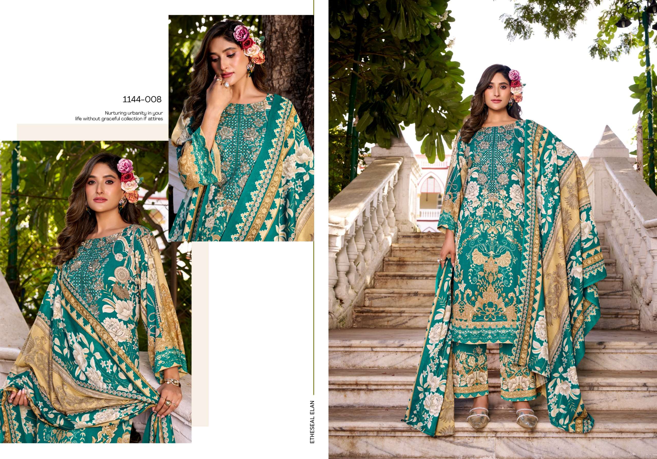 ROMANI MAHIRA VOL 9 COTTON DIGITAL PRINTS WITH FANCY WORK SUIT