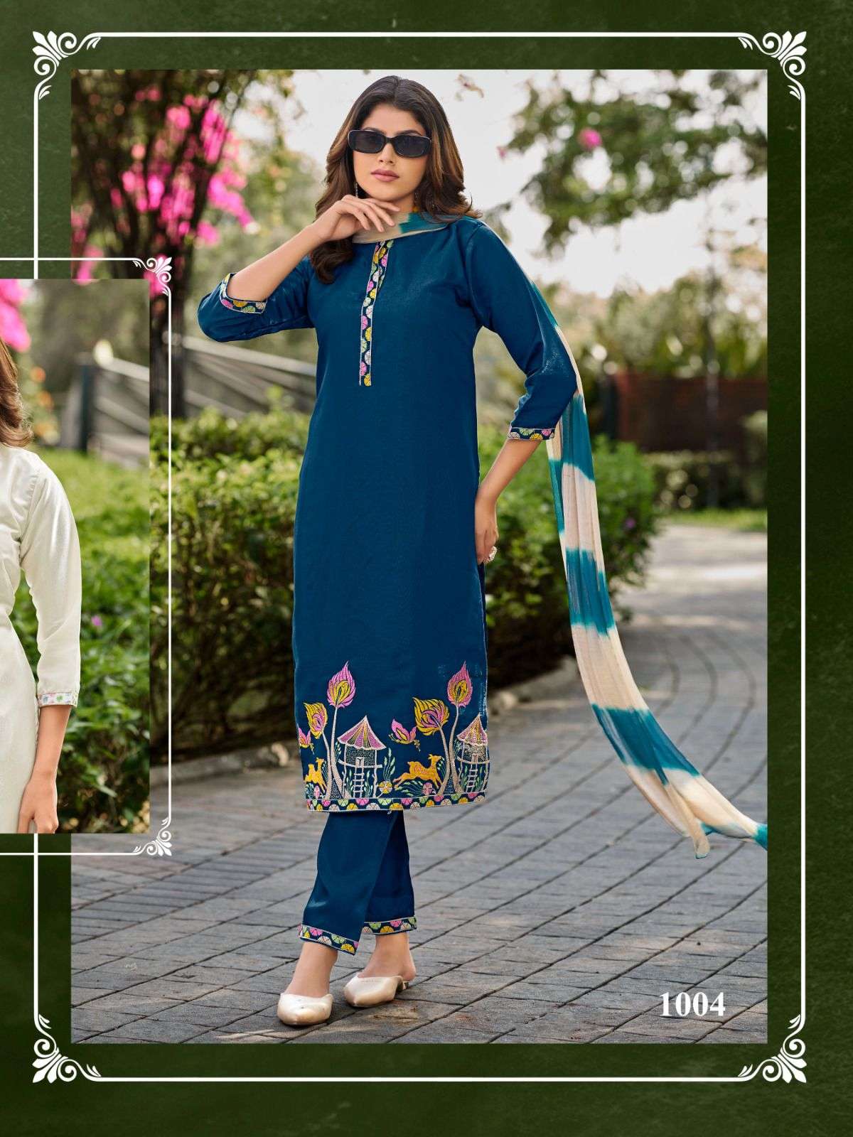 SANKHESWER IMPEX AAMAAL VOL 1 SILK FANCY WORK LADIES 3PCS SET COLLECTION 