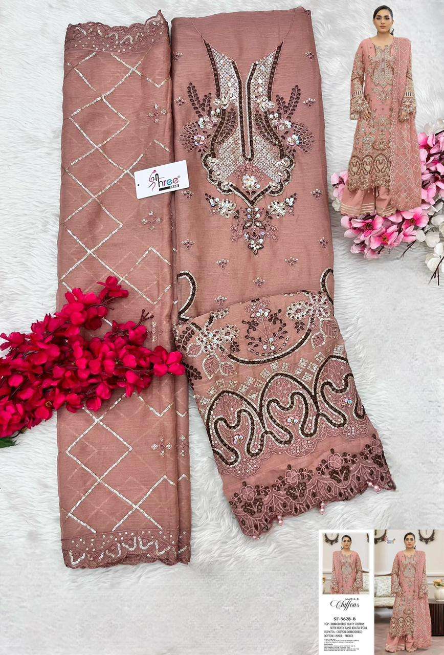 SHEREE FABS SF 5628 CHIFFON HEAVY EMBROIDERED DESIGNER PAKISTANI SUIT