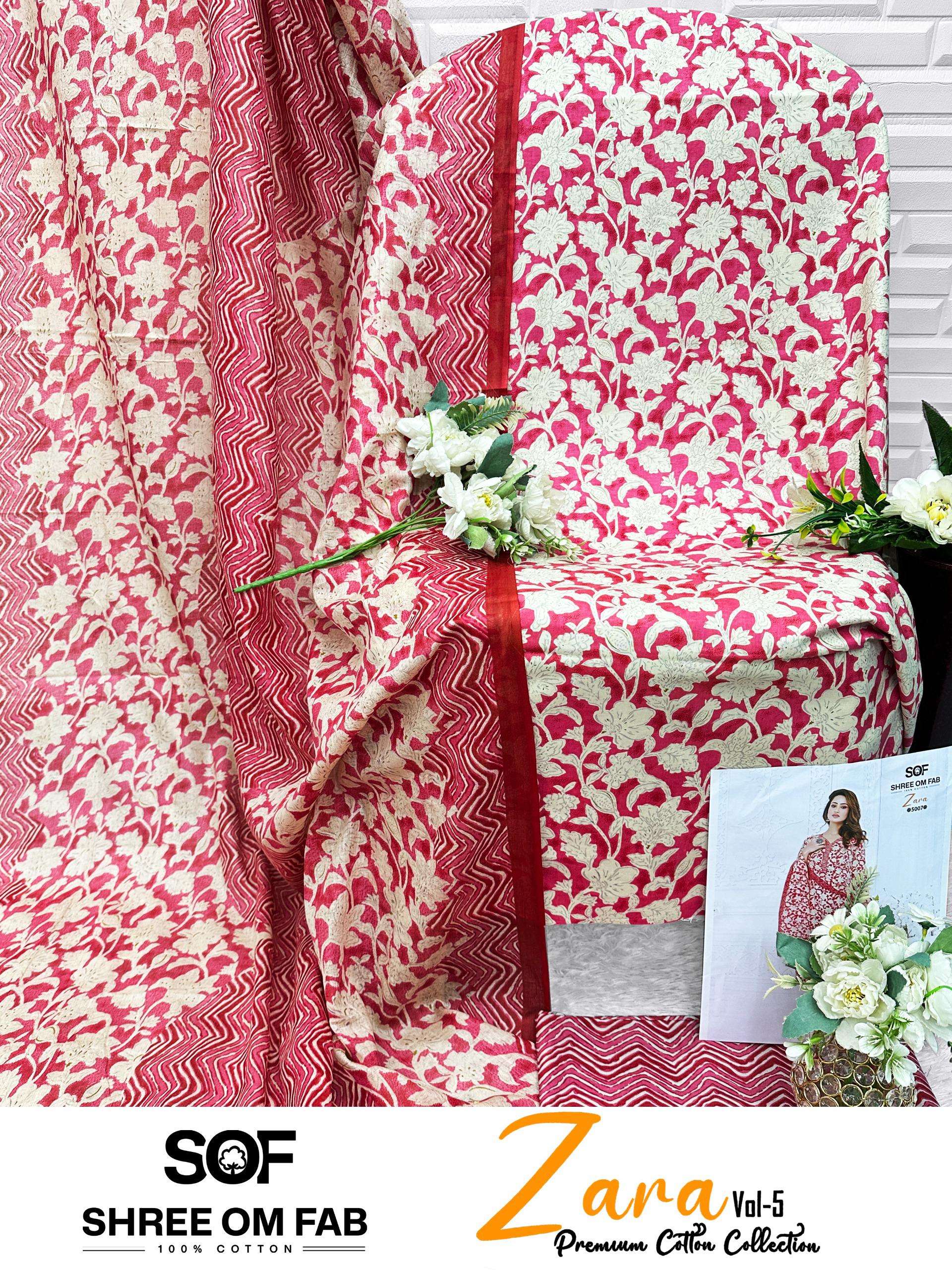 SHREE OM FAB ZARA VOL 5 COTTON PRINTED LADIES SALWAR SUIT