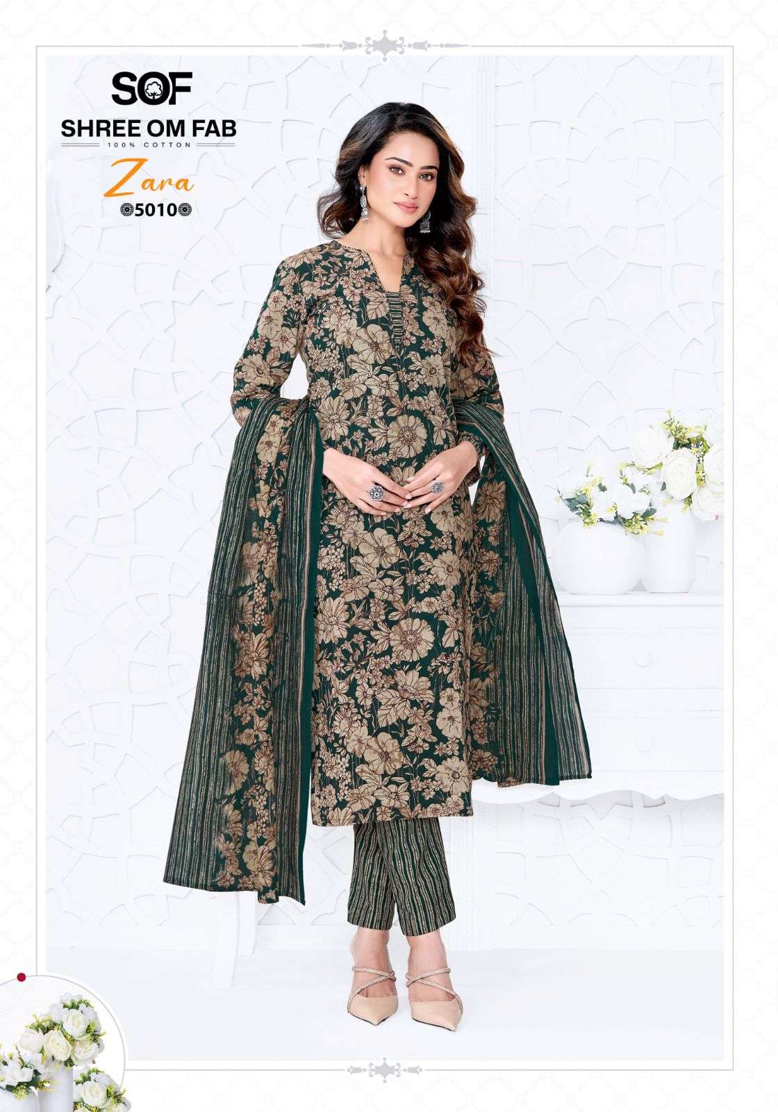 SHREE OM FAB ZARA VOL 5 COTTON PRINTED LADIES SALWAR SUIT