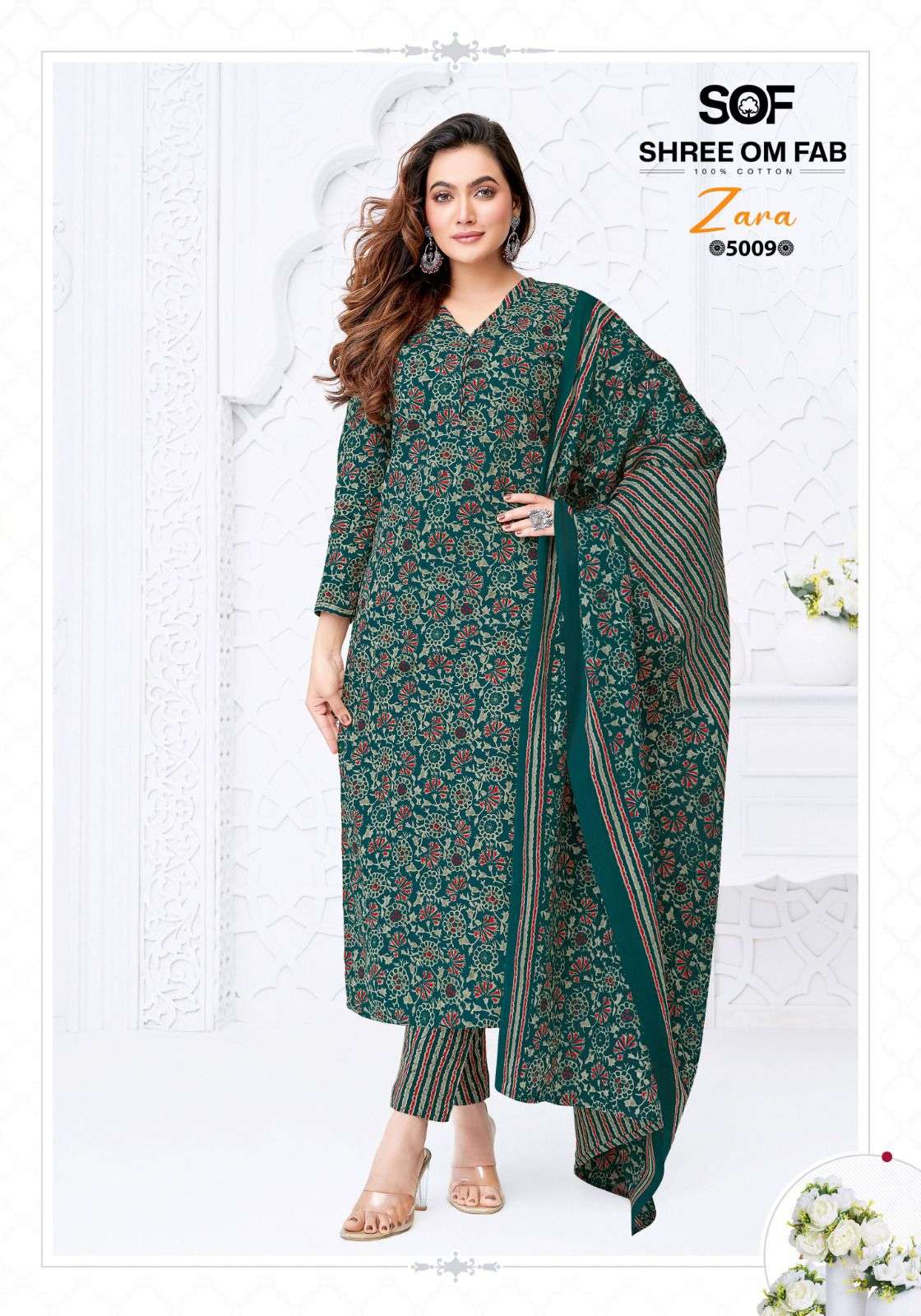 SHREE OM FAB ZARA VOL 5 COTTON PRINTED LADIES SALWAR SUIT