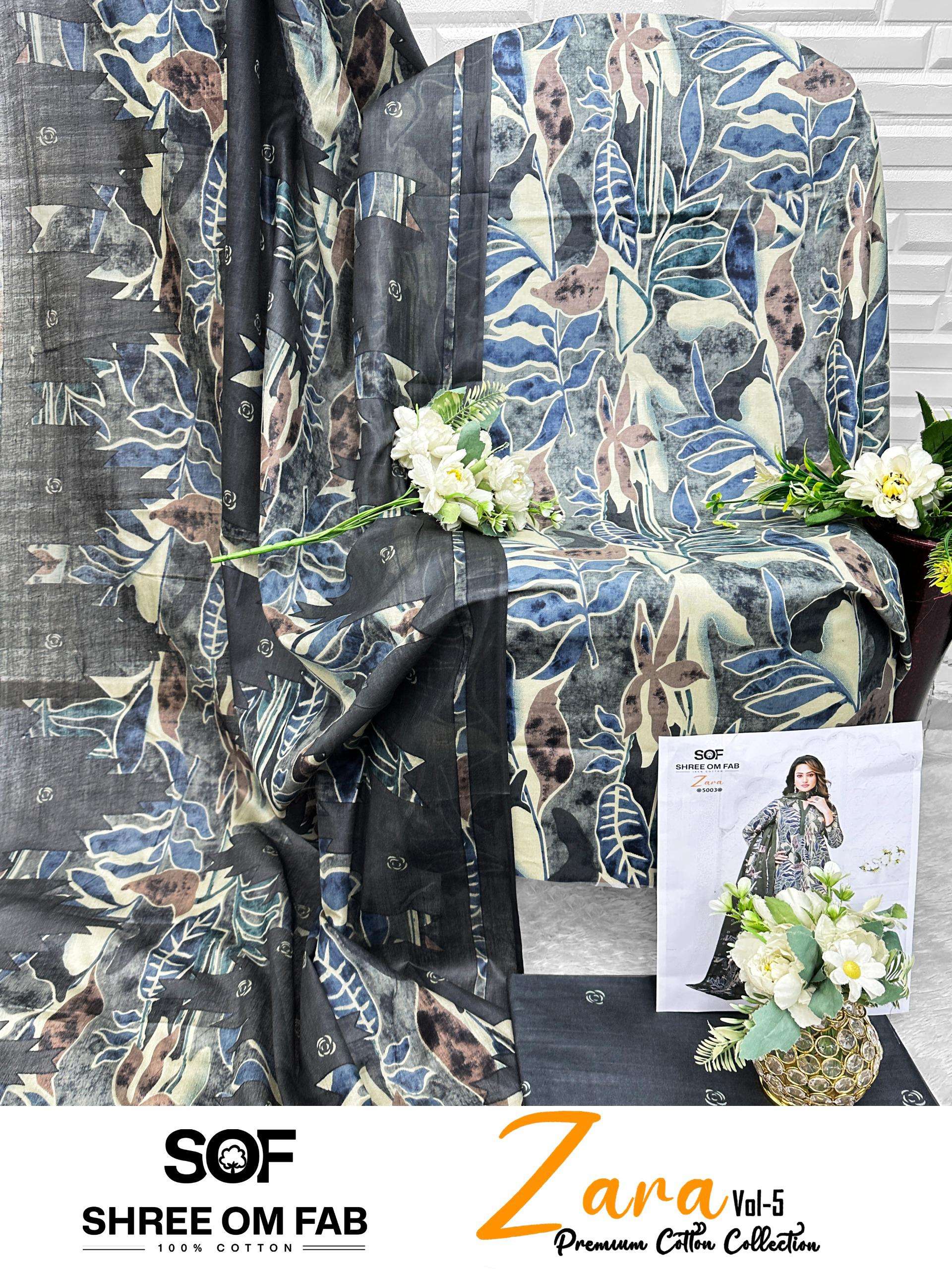 SHREE OM FAB ZARA VOL 5 COTTON PRINTED LADIES SALWAR SUIT