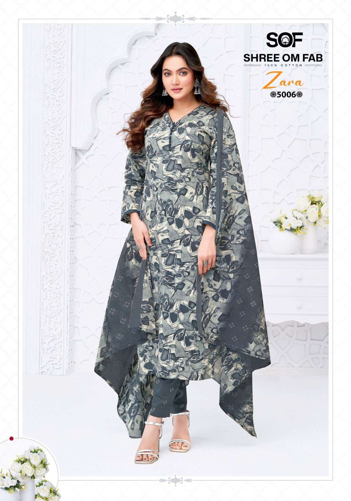 SHREE OM FAB ZARA VOL 5 COTTON PRINTED LADIES SALWAR SUIT