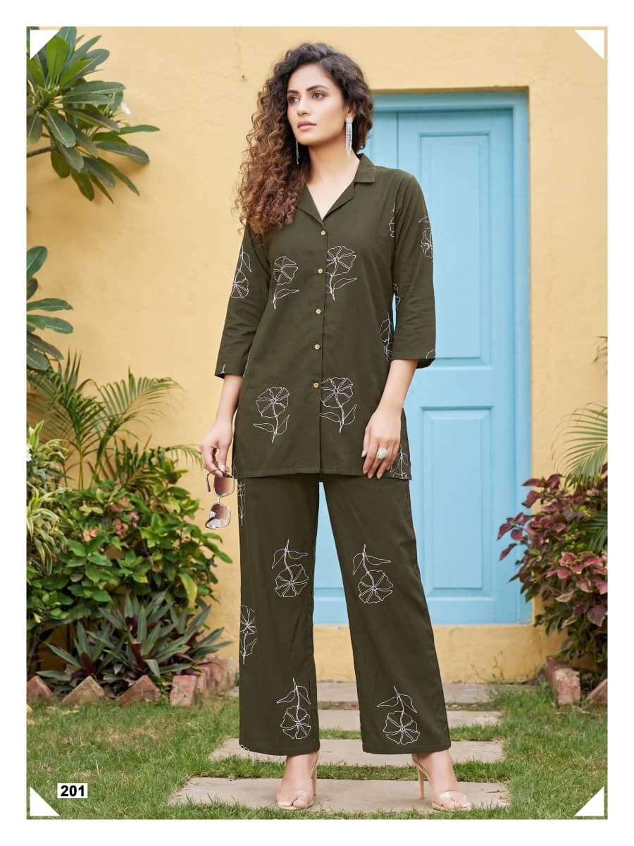 TIPS AND TOPS PRINCESS VOL 2 RAYON PRINTED FANCY LADIES CO-ORD SET