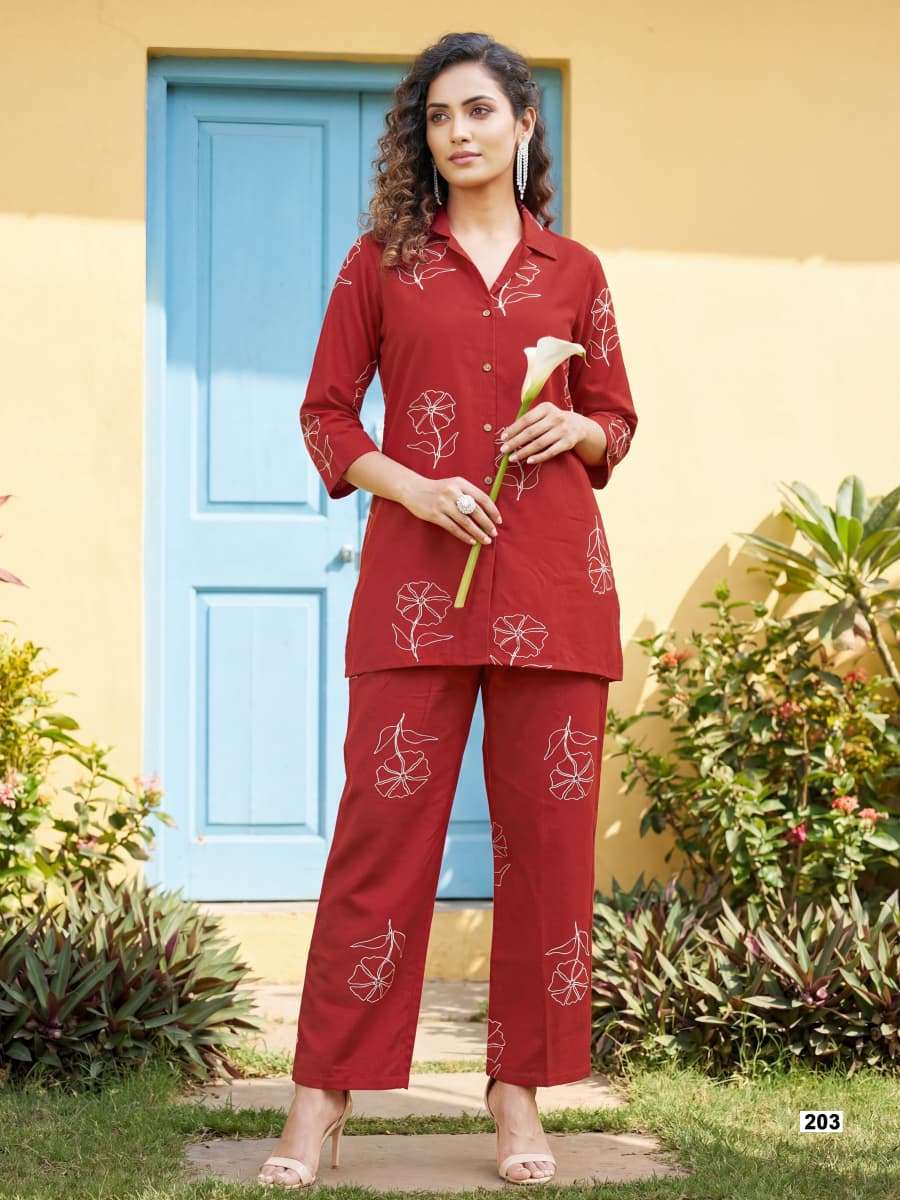 TIPS AND TOPS PRINCESS VOL 2 RAYON PRINTED FANCY LADIES CO-ORD SET