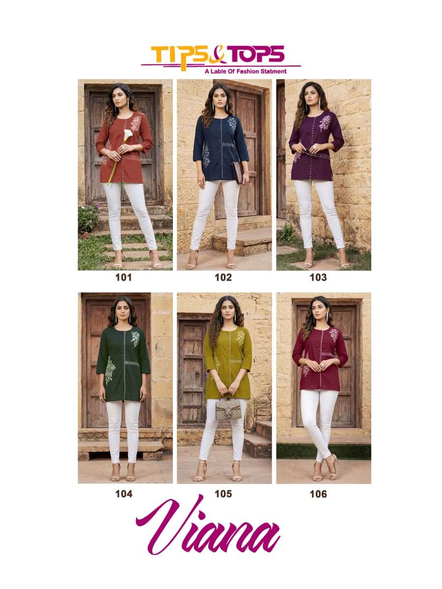 TIPS AND TOPS VIANA COTTON FANCY WESTERN WEAR LADIES TOP