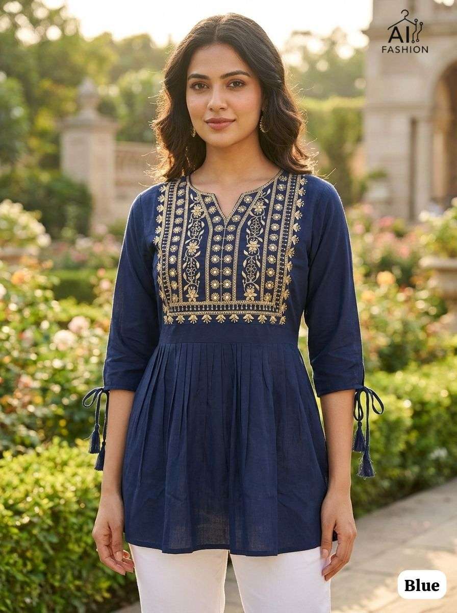 AI FASHION CHARMI VOL 5 RAYON FANCY WORKS LADIES TOPS COLLECTION 